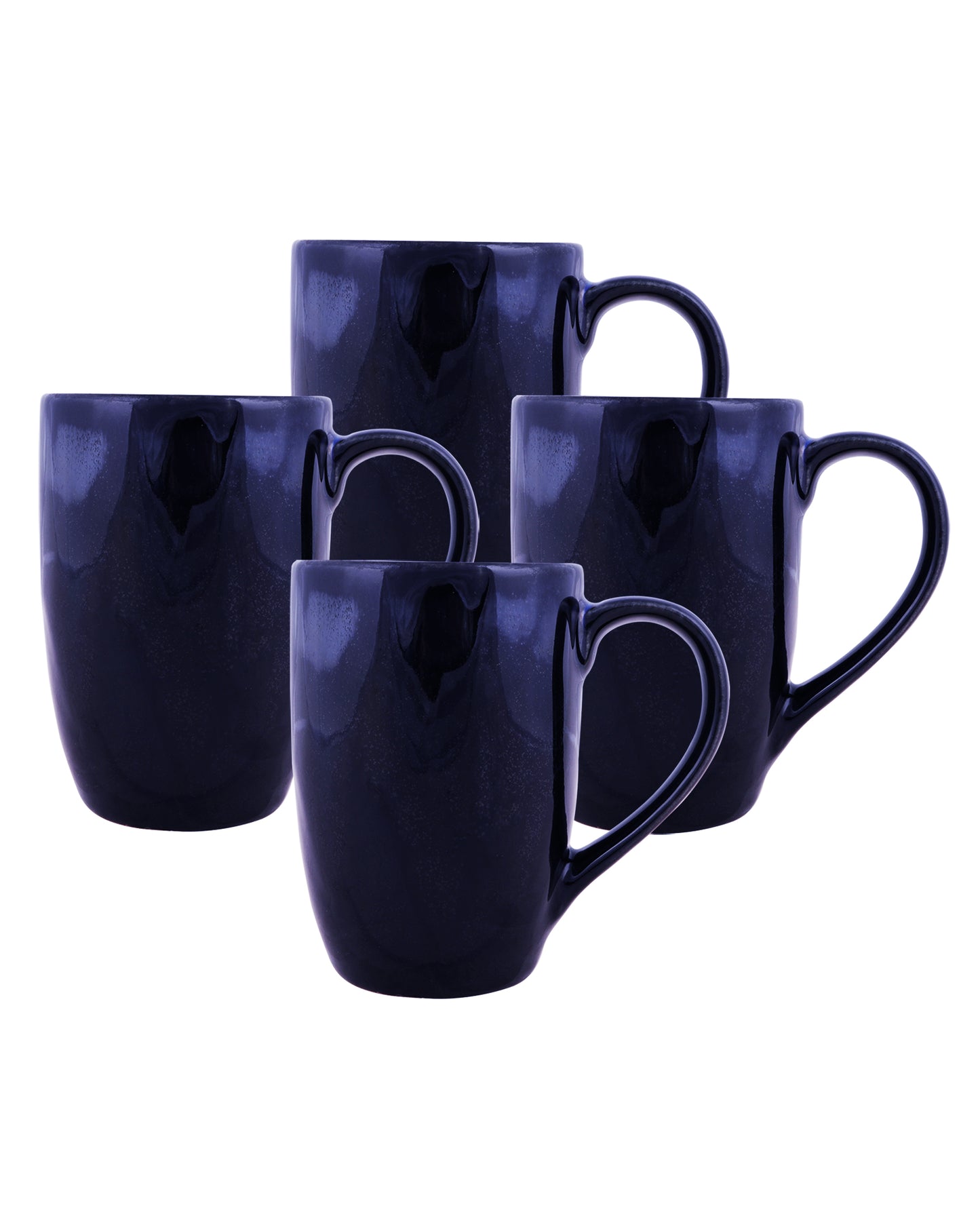 Handmade Irish Coffee Tea & Beer Mugs, Set of Four Altered Glaze latte Cups, Melon