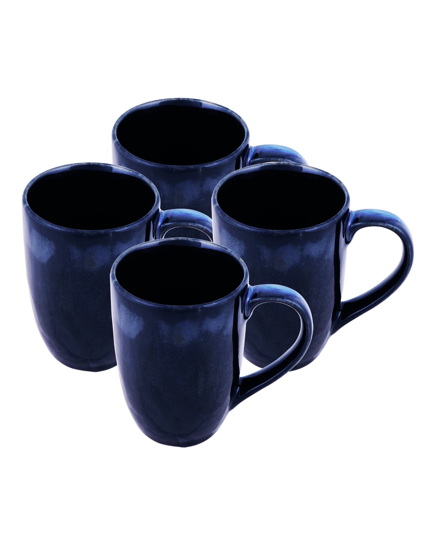 Handmade Irish Coffee Tea & Beer Mugs, Set of Four Altered Glaze latte Cups, Melon