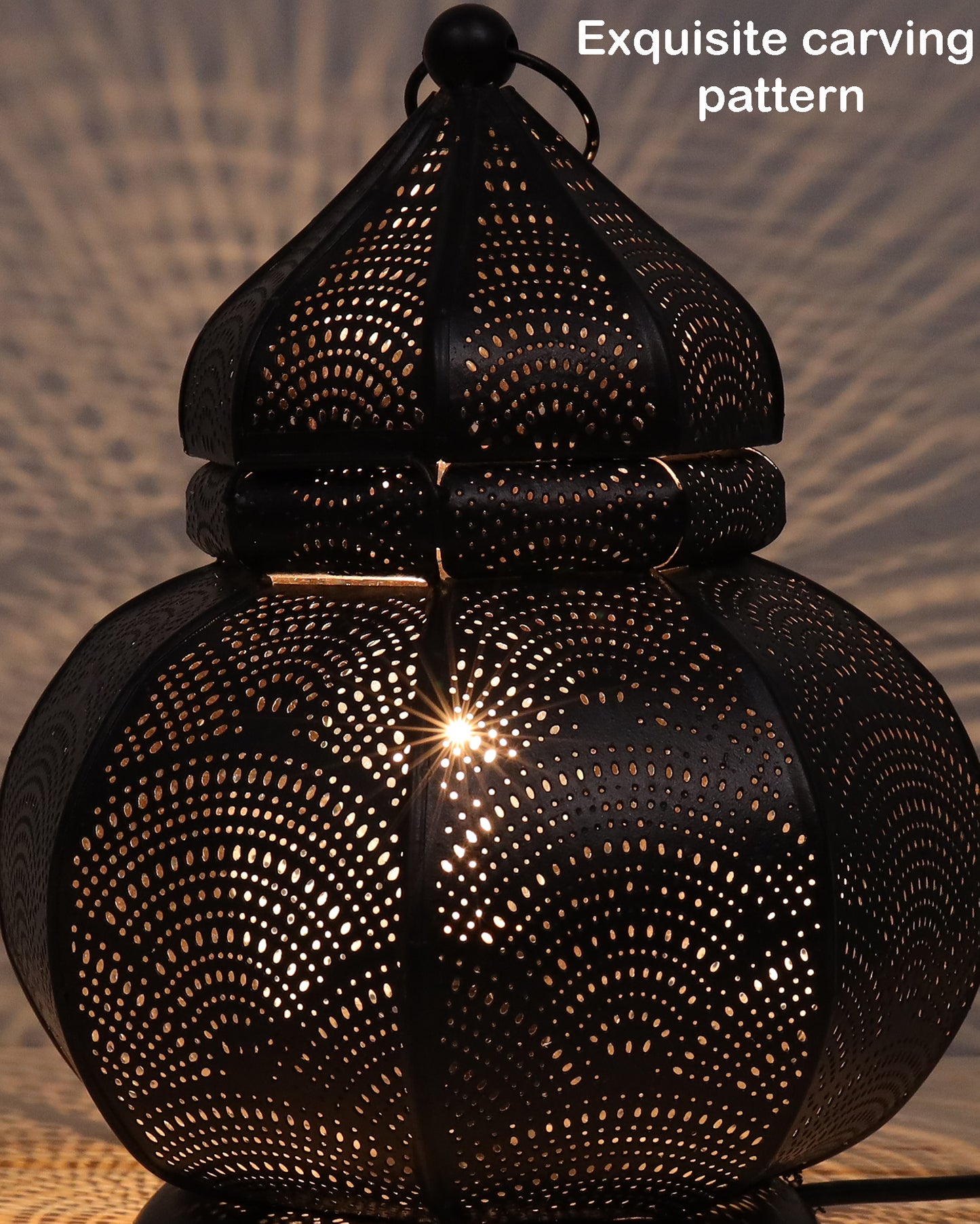 Turkish Desk Lamp Moroccan Decorative Bronze Antique Bohemian Mosaic Table Lamps for Living Room Dining Room Bedroom Large Metal Vintage Bedside Night Lamp