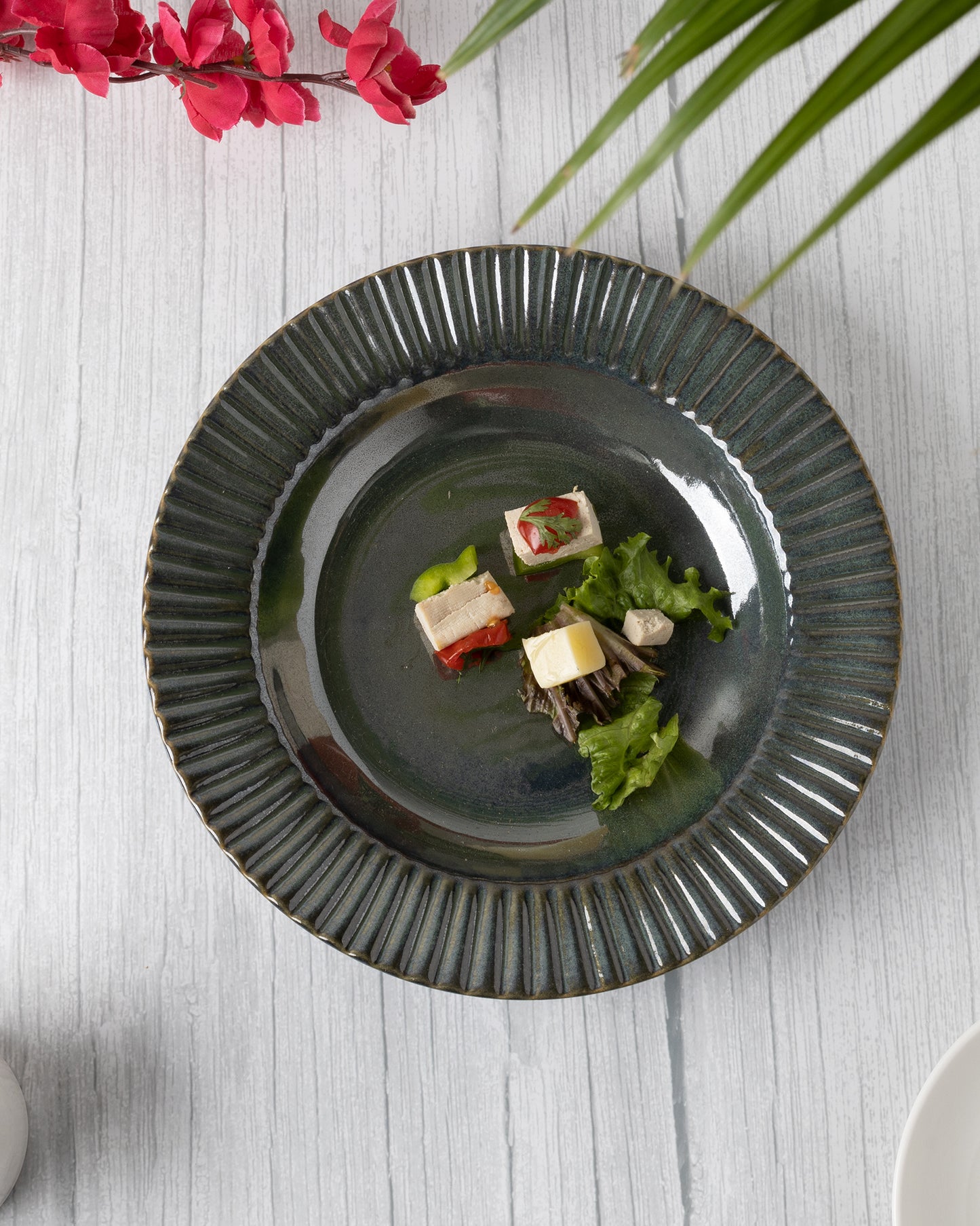 Kitchen Soup Pasta Plate, High Quality Stoneware Serving Platter | Dishwasher & Microwave Safe, Large