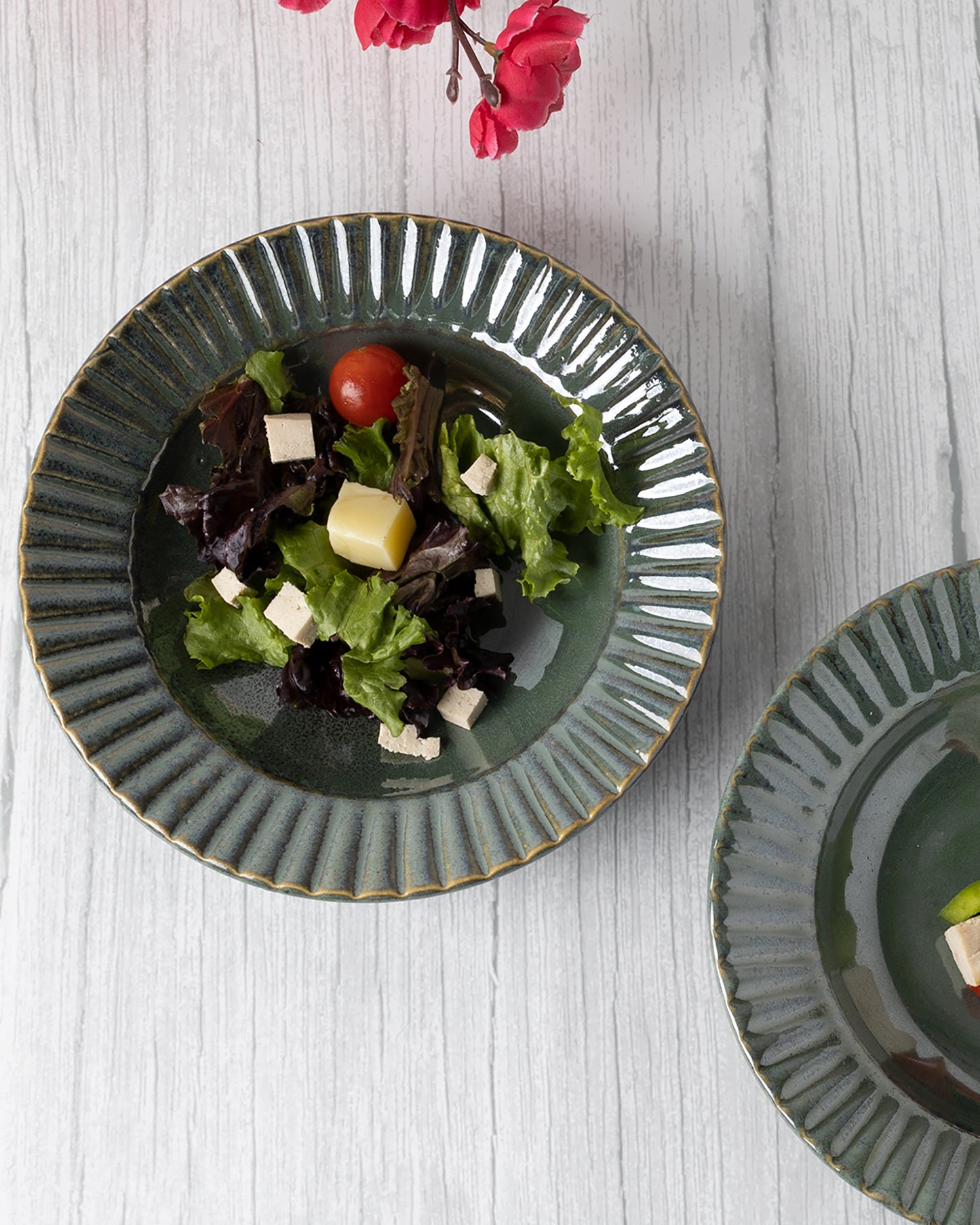 Kitchen Soup Pasta Plate, High Quality Stoneware Serving Platter | Dishwasher & Microwave Safe, Large