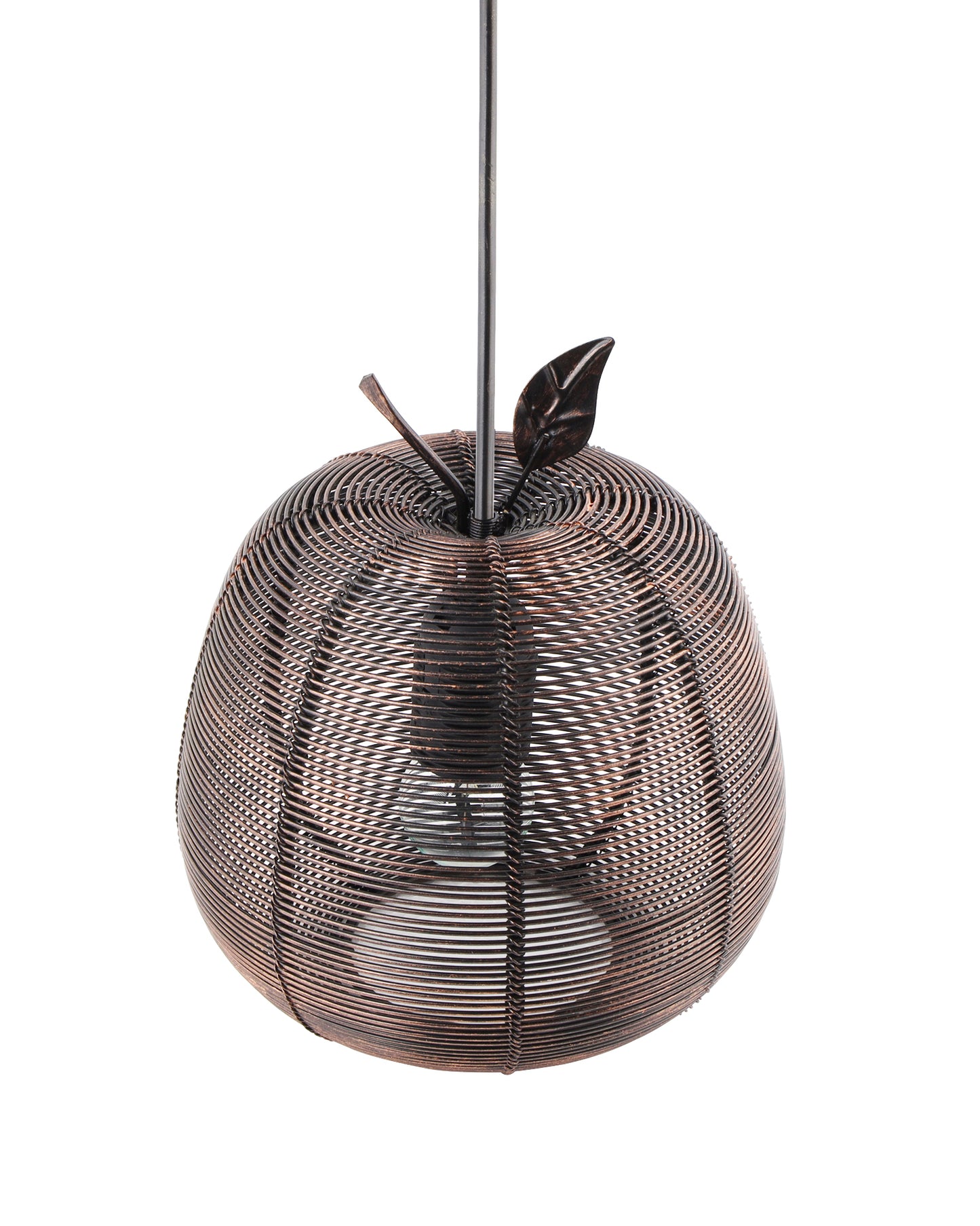 Antique Black Metal pendant light, E27 wire mesh ceiling lamp, Apple