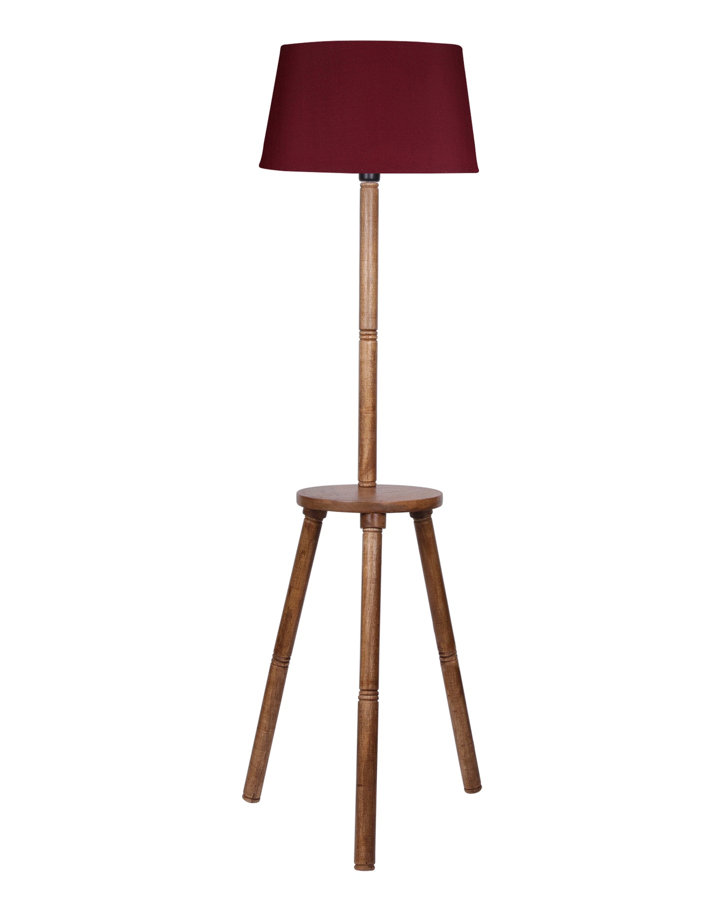 Table,Tripod Wooden Floor Lamp, Mid Century Standing Lamp, E27 Lamp Base, With Shade Modern Design Floor Reading Lamp for Living Room Bedroom, Study Room and Office