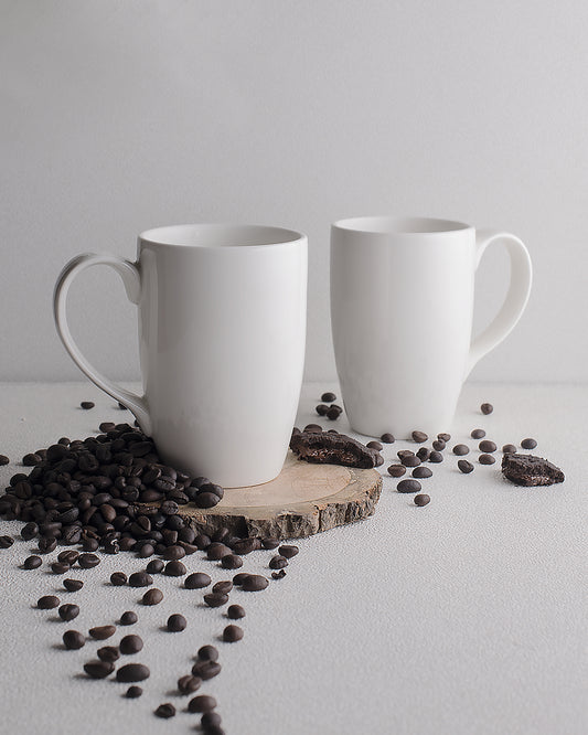 Prime Morning Tea, Coffee, Milk Mug, 300 ml, Porcelain, Set of 2