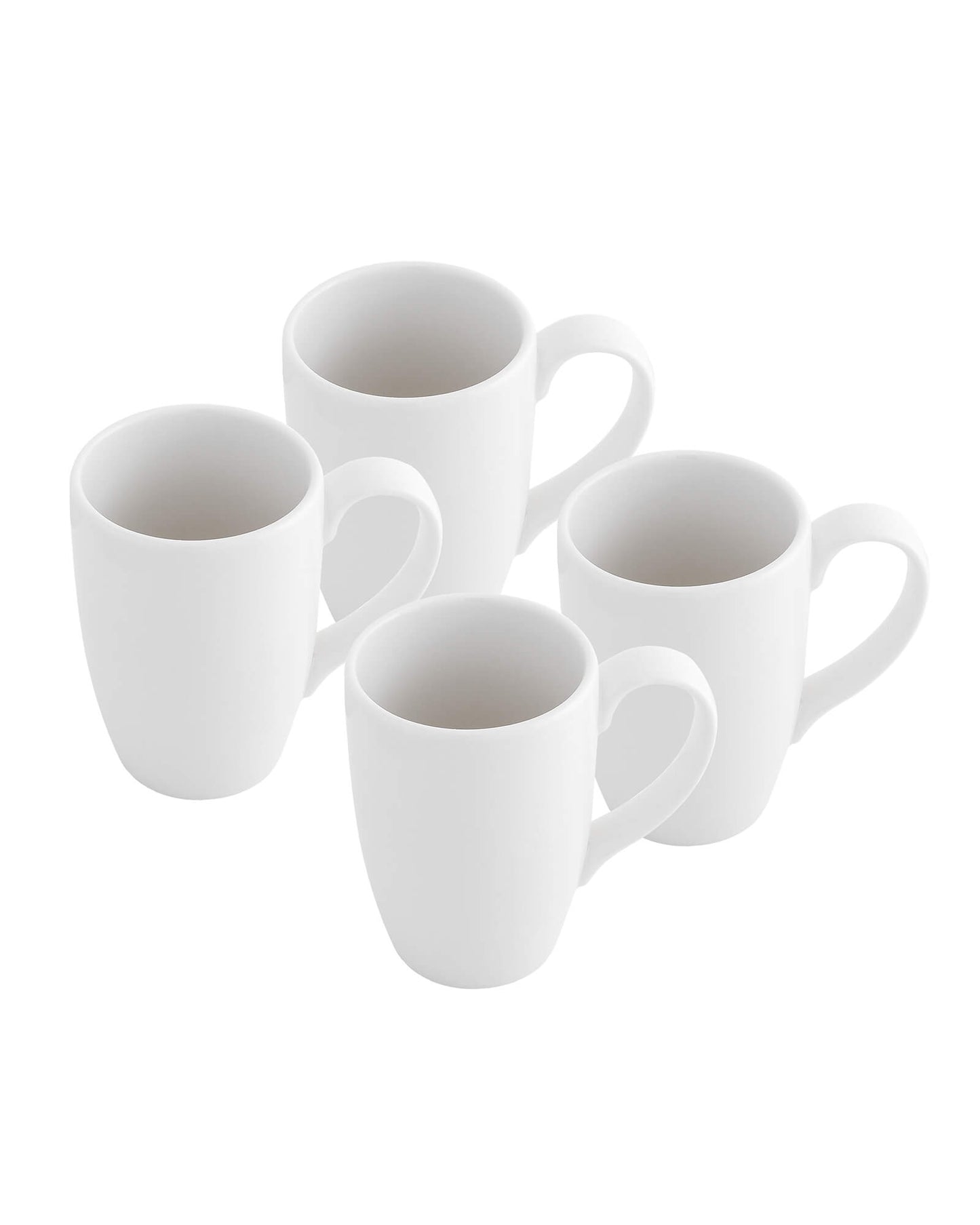 Prime Morning Tea Coffee Milk Mug, 300 ml, Porcelain, Set of 4