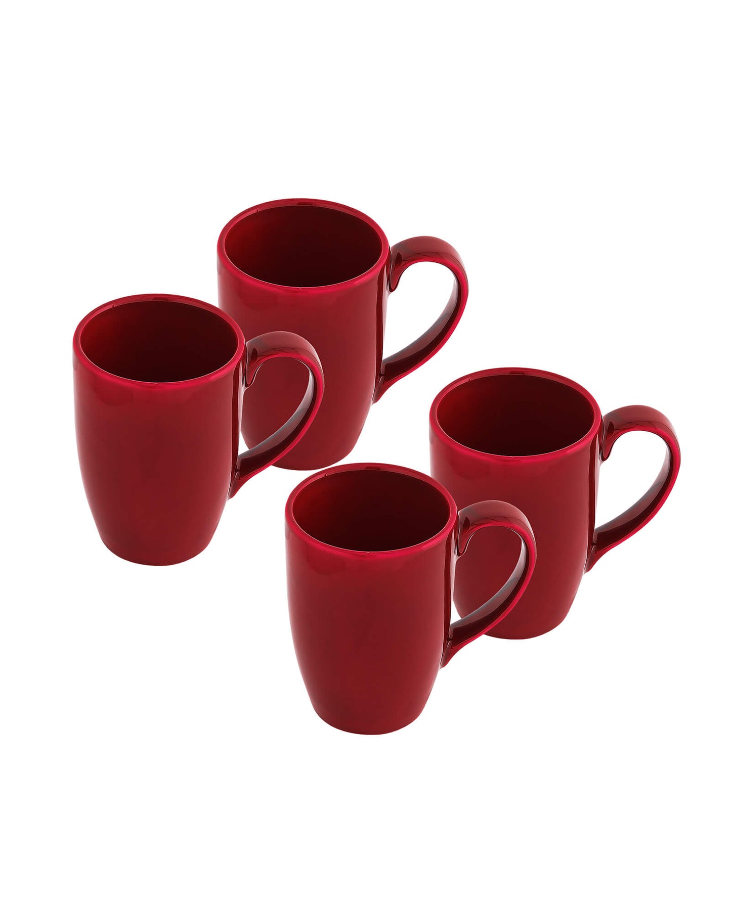Prime Morning Tea Coffee Milk Mug, 300 ml, Porcelain, Set of 4