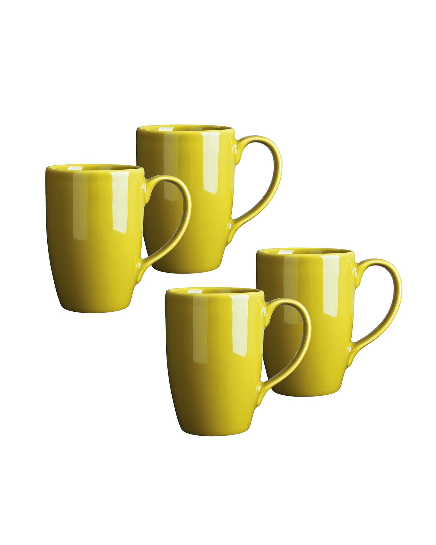 Prime Morning Tea Coffee Milk Mug, 300 ml, Porcelain, Set of 4