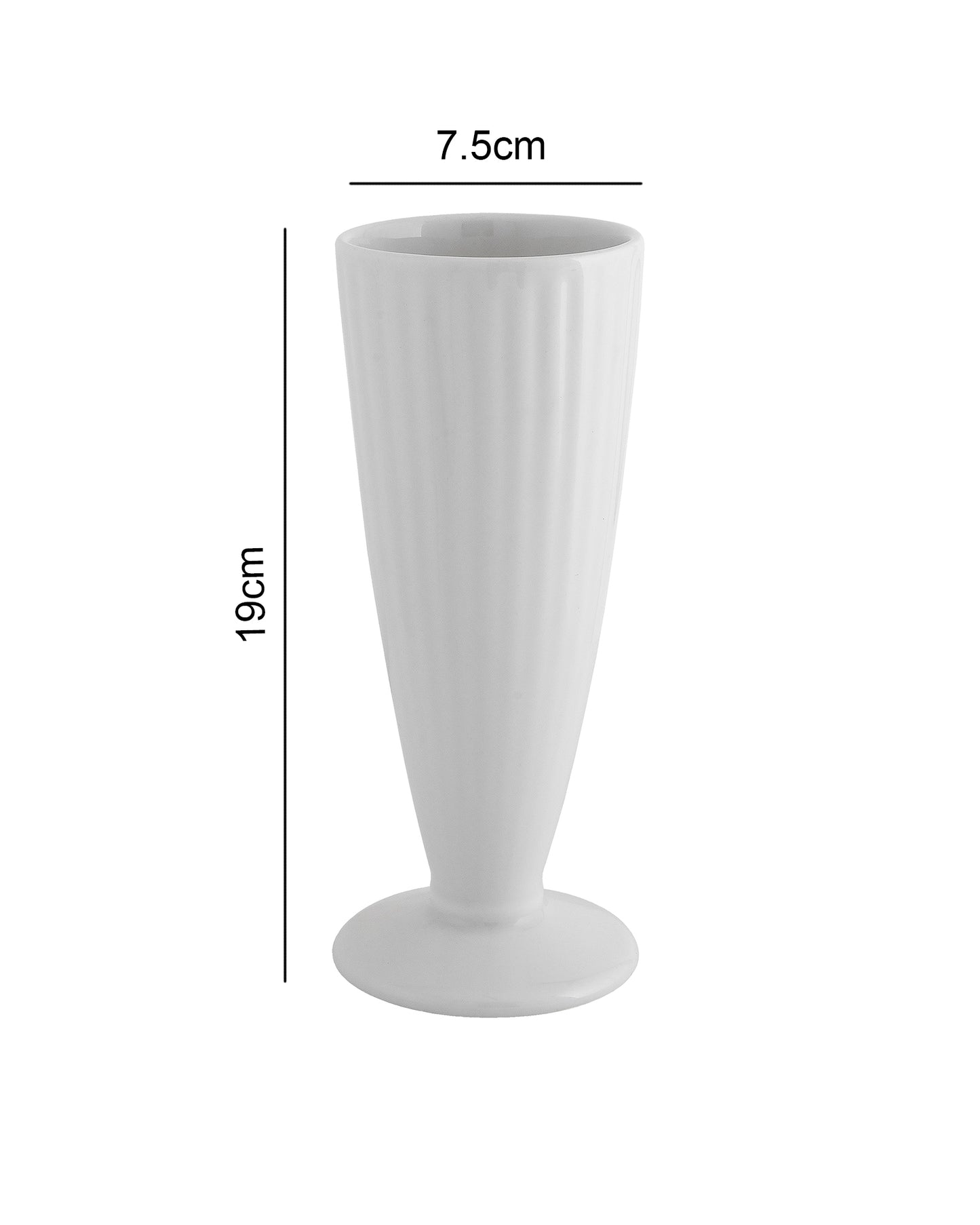 Fine Porcelain Milk Shake Glass, Dessert Beverage Cocktail Glass, Set of 2