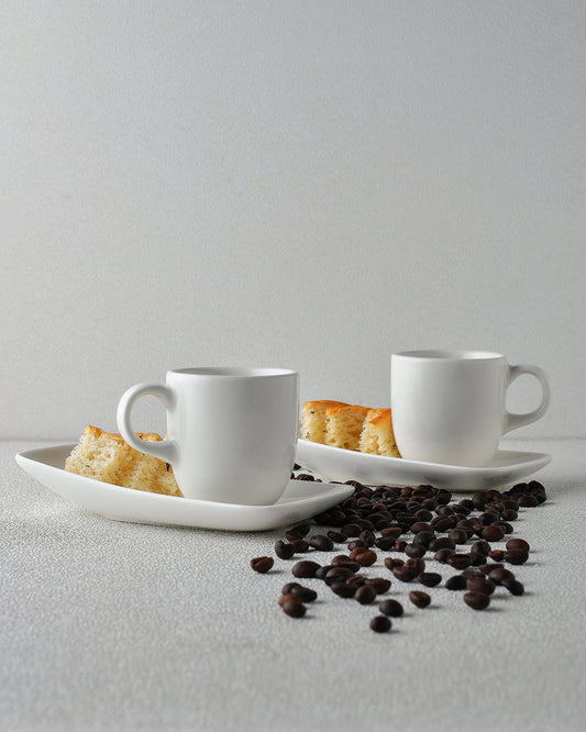 Euro Cup and Long Saucer, set of 2, small