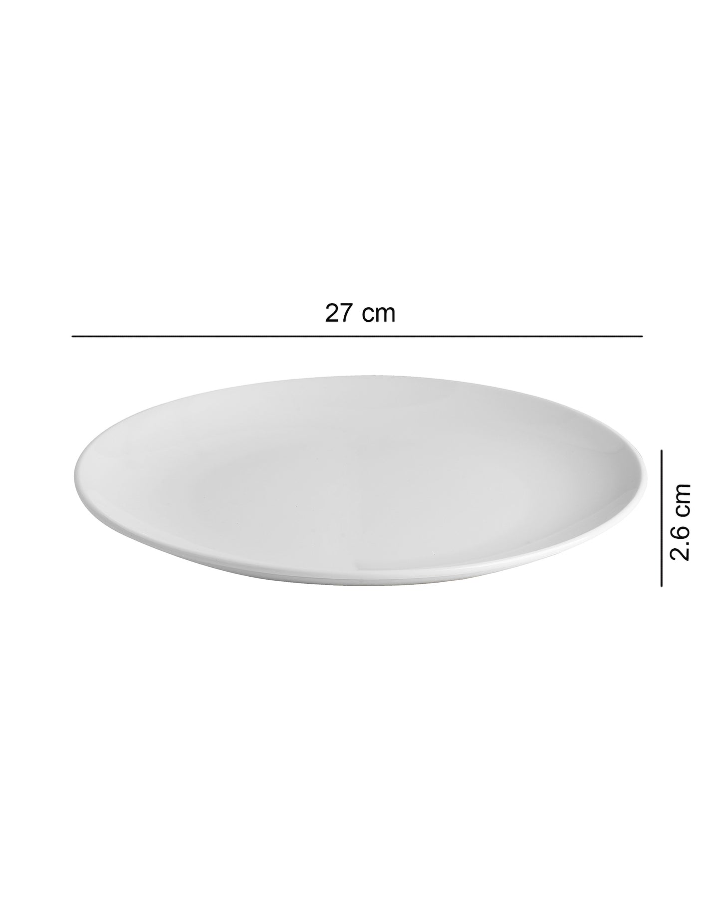 Fine Porcelain Classic White Urmi Full Plate