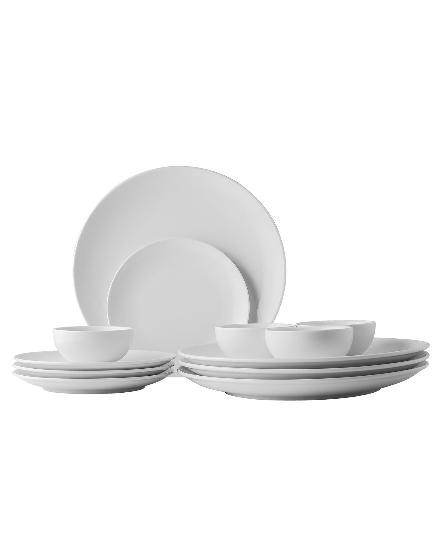 Fine Porcelain Classic White Prime Dinner Set