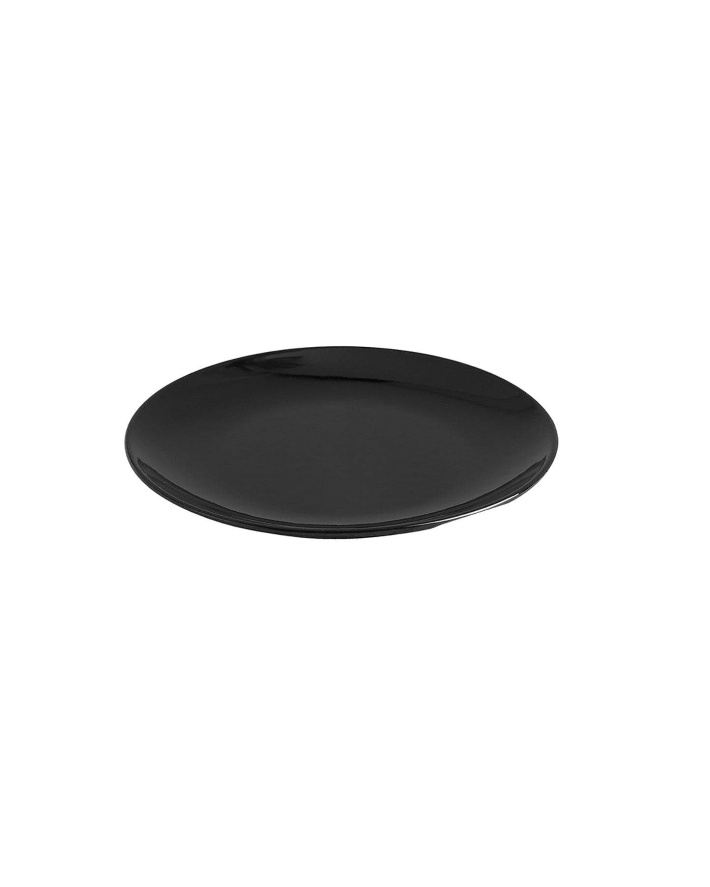 Fine Porcelain Glossy Black Urmi Quater Plate