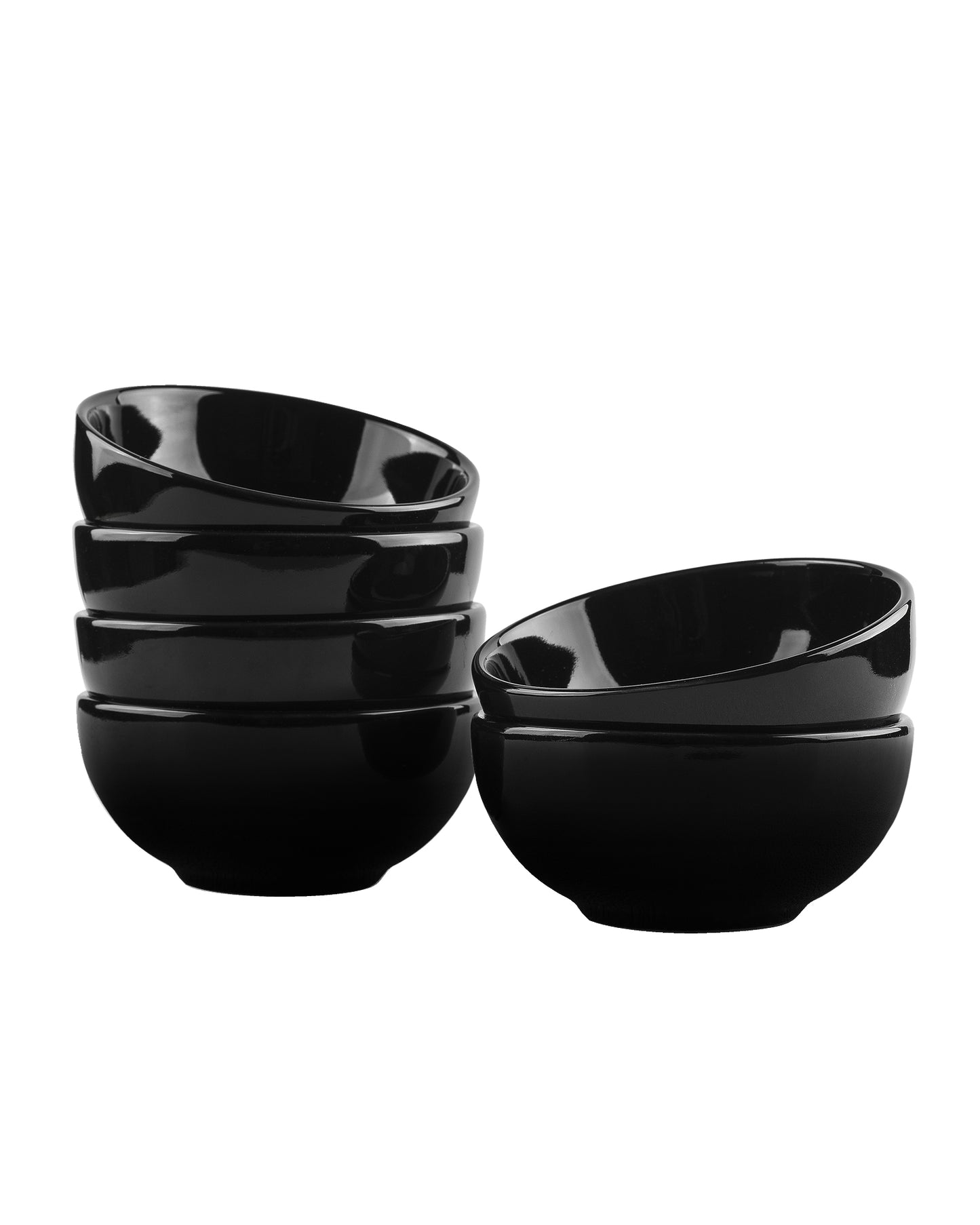 Fine Porcelain Glossy Black Prime Dinner Set