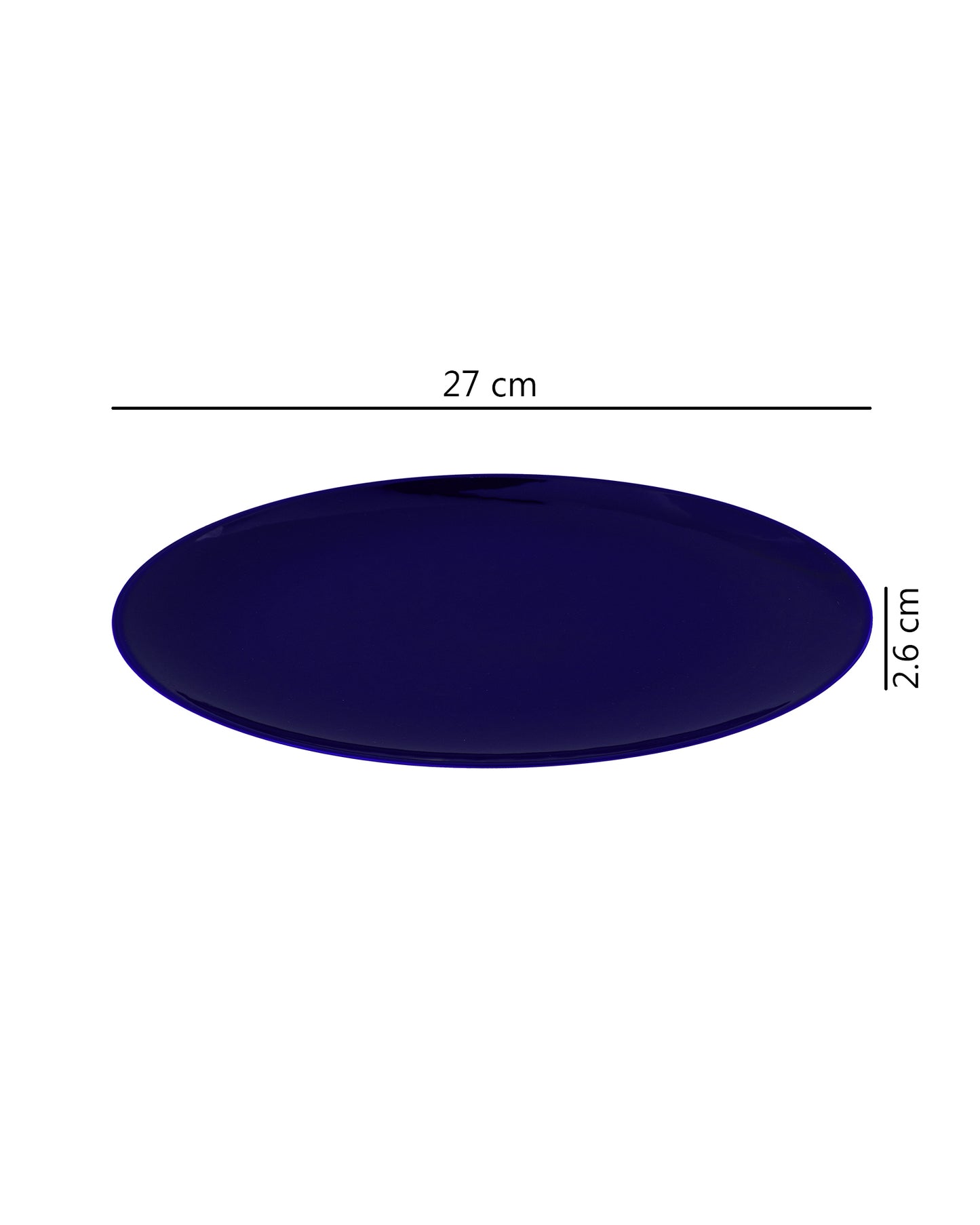 Fine Porcelain Royal Blue Urmi Full Plate