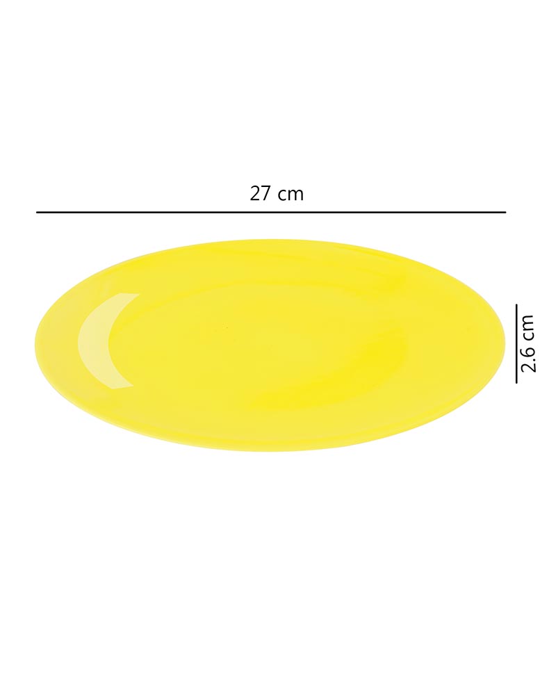 Fine Porcelain Yellow Urmi Full Plate