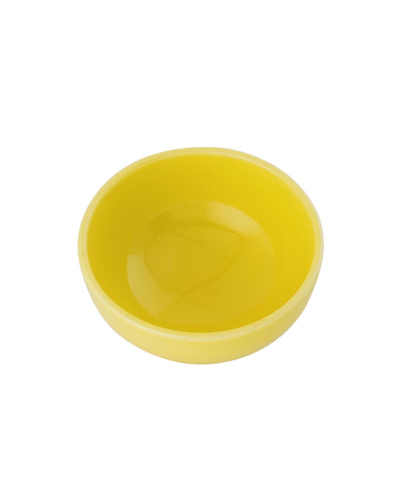 Fine Porcelain Classic Prime Bowl, Dessert Cereal, Soup, Salad, Pasta Bowl, Set of Yellow