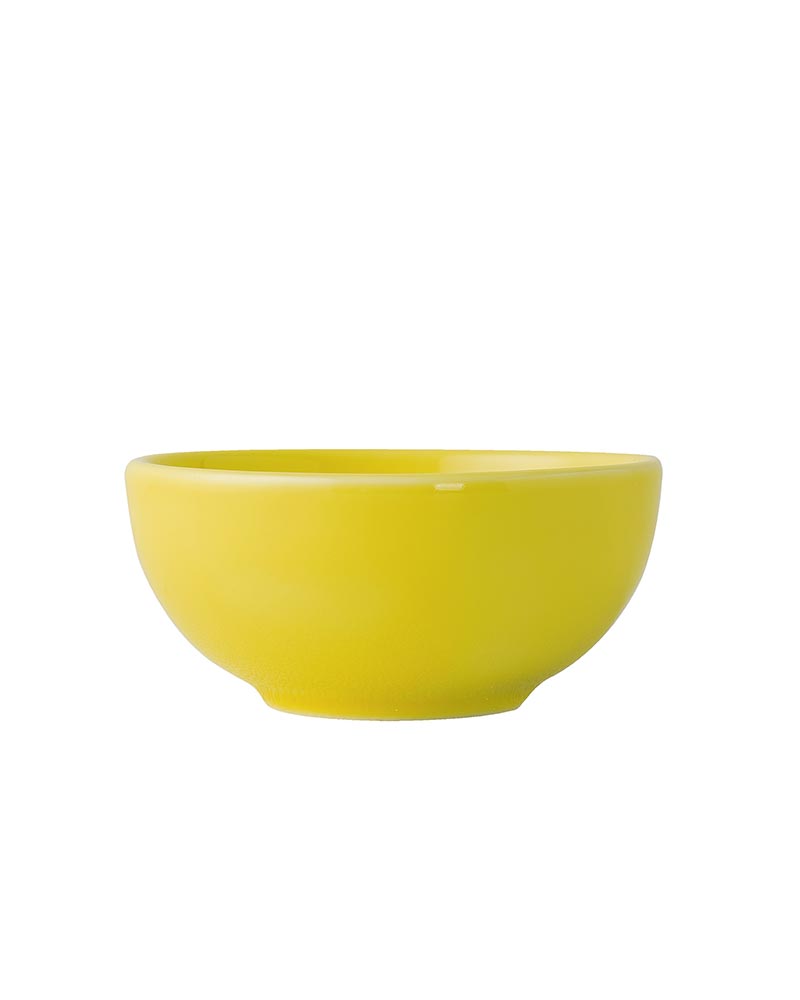 Fine Porcelain Classic Prime Bowl, Dessert Cereal, Soup, Salad, Pasta Bowl, Set of Yellow