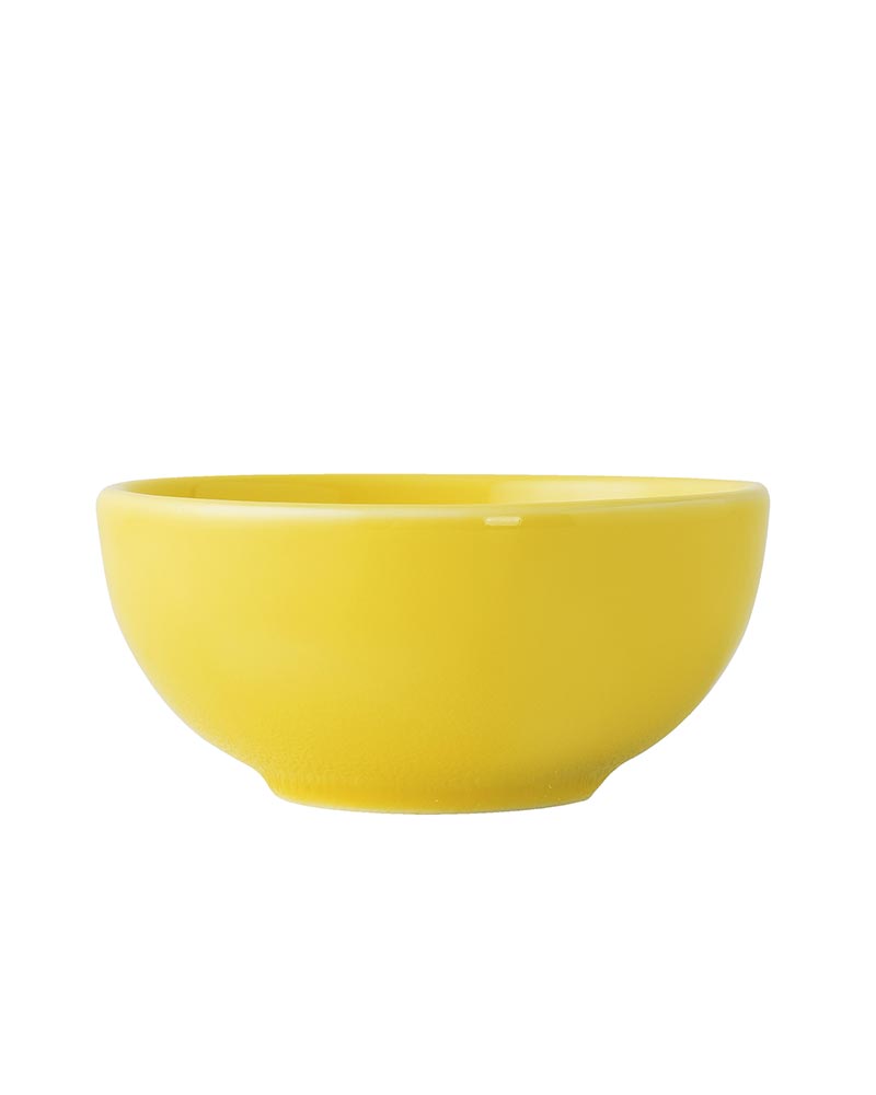 Fine Porcelain Classic Prime Bowl, Dessert Cereal, Soup, Salad, Pasta Bowl, Set of Yellow