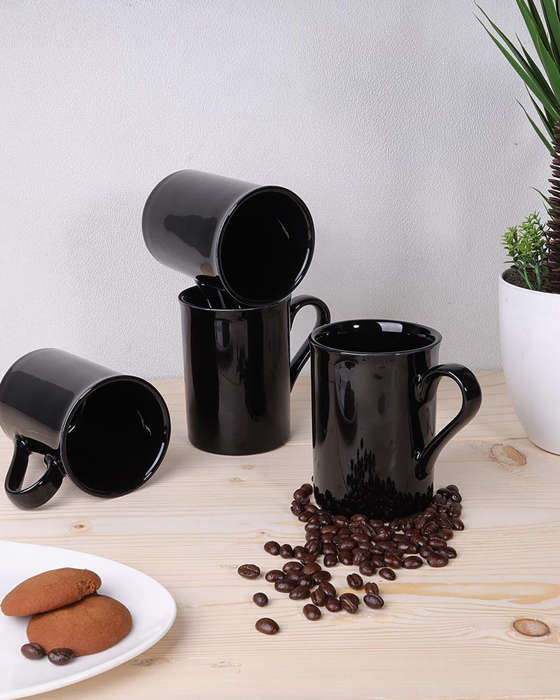 Classic Morning Tea, Coffee, Milk Mug, 280 ml, Porcelain, Set of 4