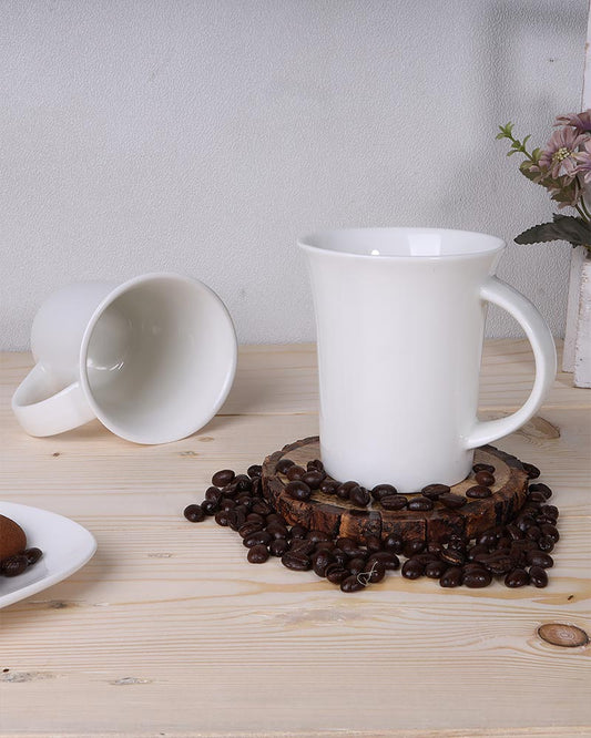 Classic Morning Tea, Coffee, Milk Mug, 280 ml, Porcelain, Set of 2