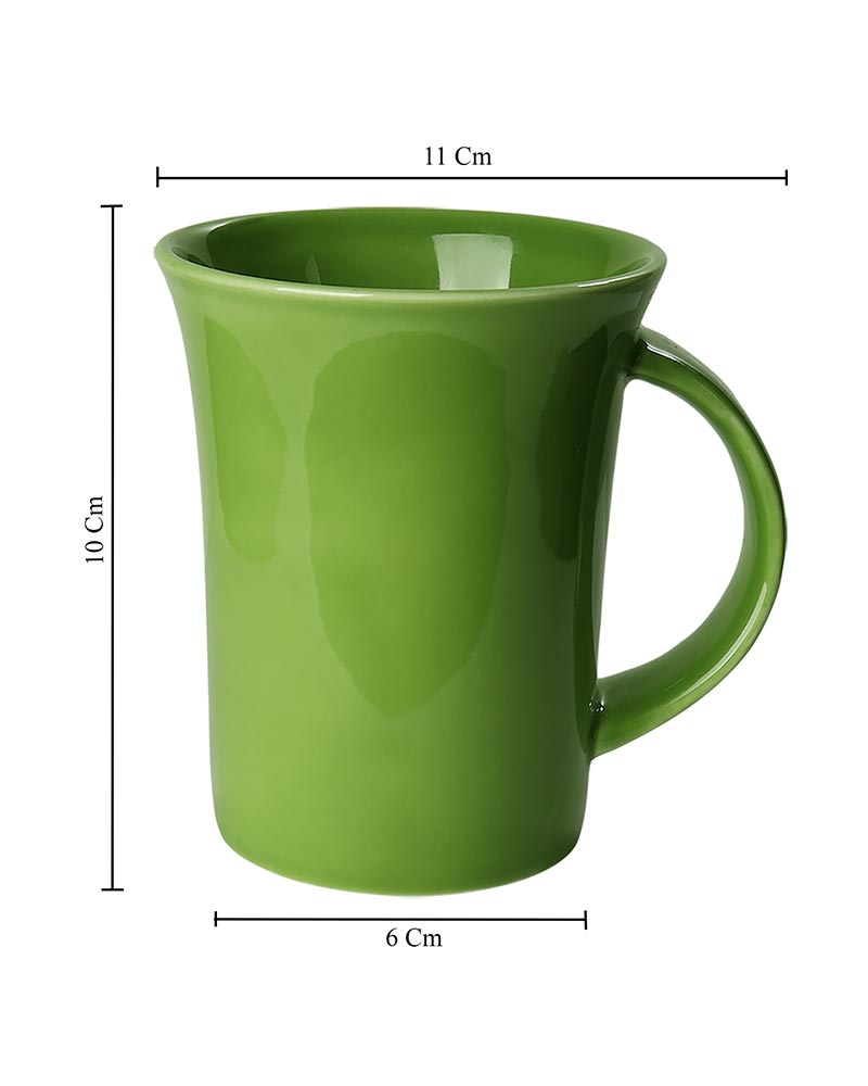 Classic Morning Tea, Coffee Cups for Cappuccino Latte Cocoa, Milk Mug, 280 ml, Porcelain, Set of 4