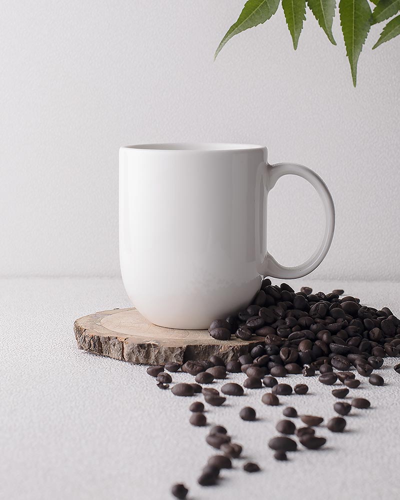 Coffee Mugs 20cl Coffee Mug ,Gift for Women Men Mom Dad,Mugs with Large Handle for Coffee Tea Cocoa Soup,Ceramic, Dishwasher & Microwave Safe, Coupe White