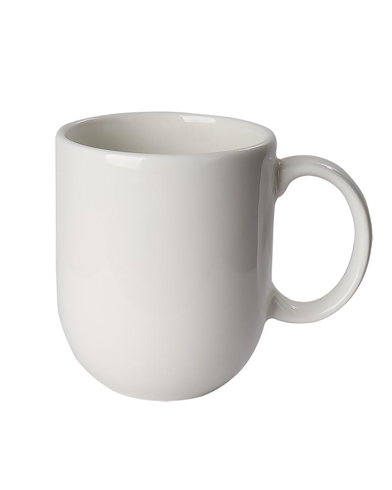 Coffee Mugs 20cl Coffee Mug ,Gift for Women Men Mom Dad,Mugs with Large Handle for Coffee Tea Cocoa Soup,Ceramic, Dishwasher & Microwave Safe, Coupe White