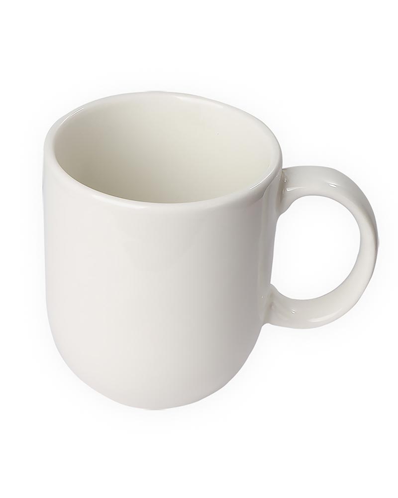 Coffee Mugs 20cl Coffee Mug ,Gift for Women Men Mom Dad,Mugs with Large Handle for Coffee Tea Cocoa Soup,Ceramic, Dishwasher & Microwave Safe, Coupe White