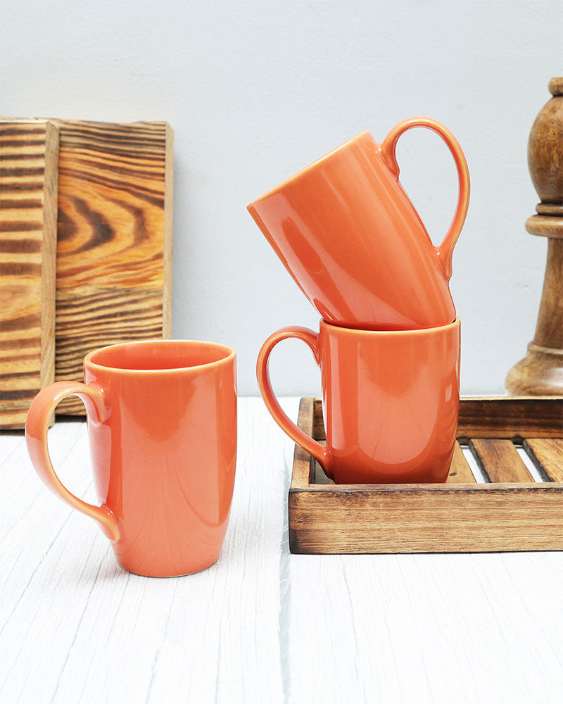 Prime Morning Tea Coffee Cappuccino Milk Mug, 300 ml, Set of 4