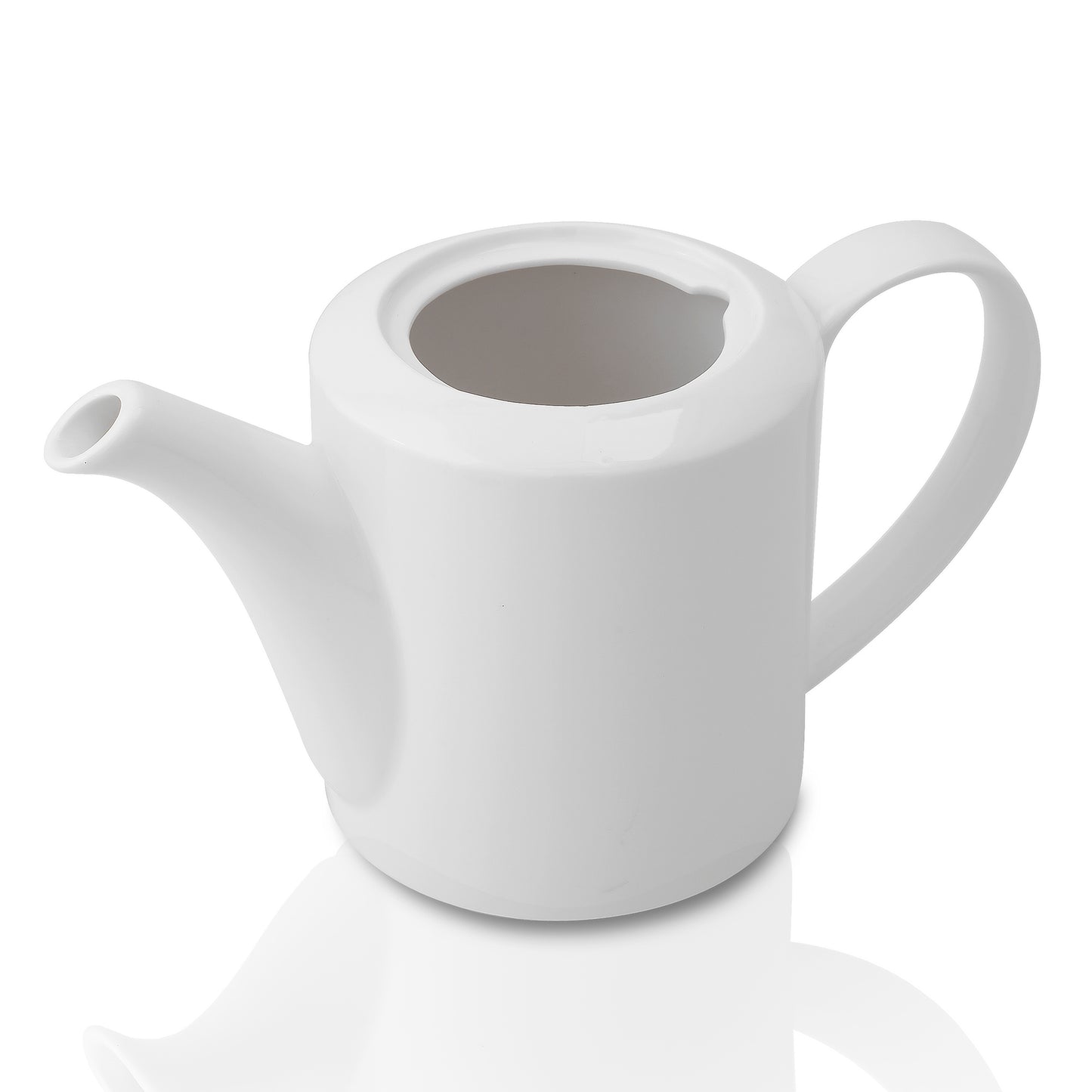 White Fine Porcelain Ancient Spring Tea kettle with steel lid, Bone china pot for morning tea, coffee, drink