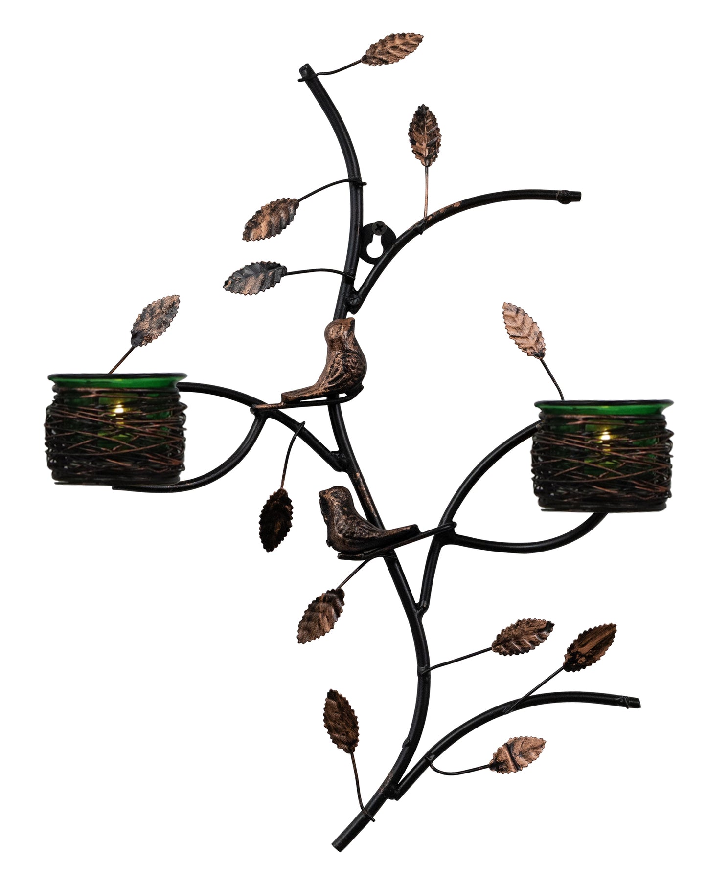 Tree with Bird Nest Votive Stand, Wall Candle holder and Tealight candles