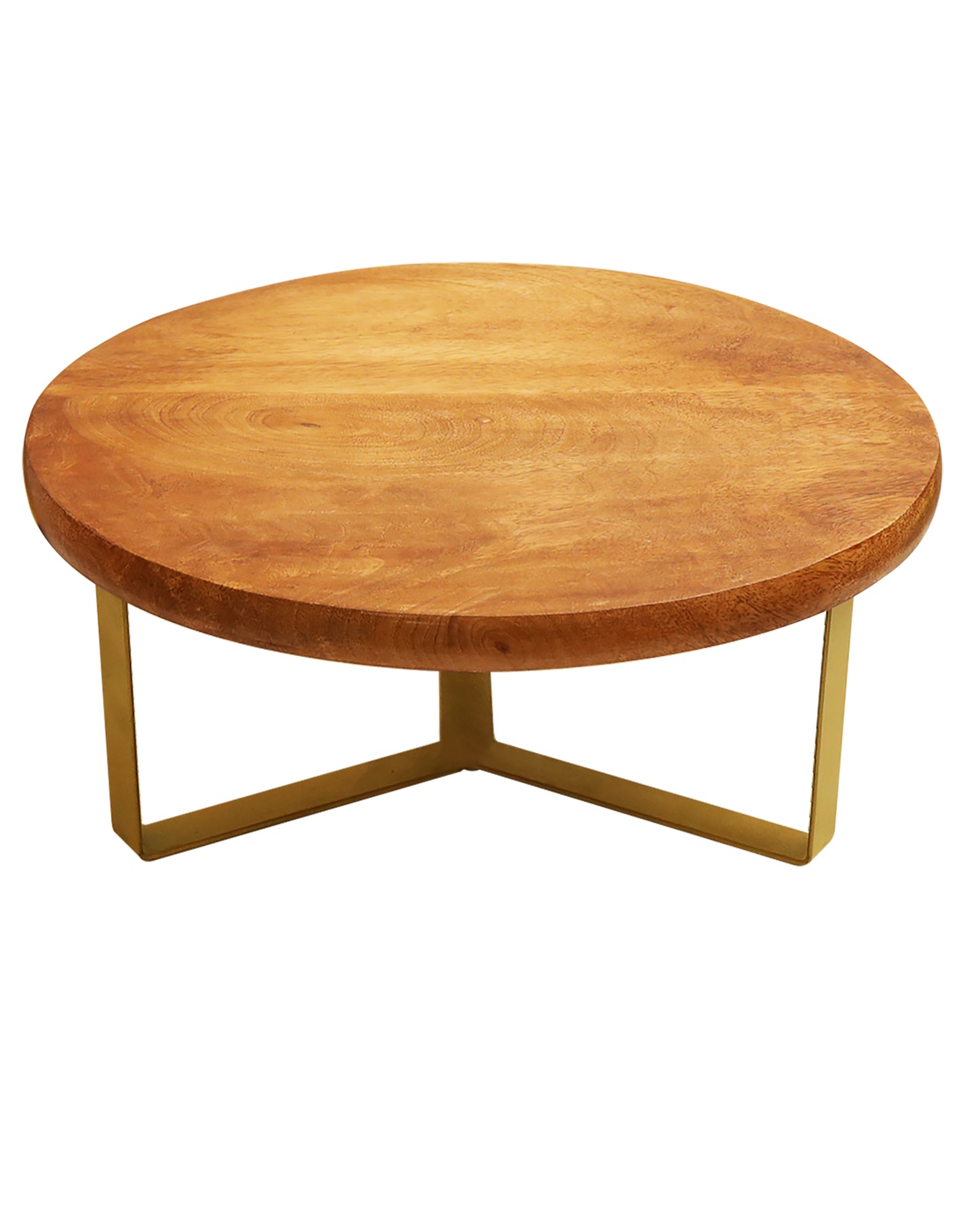 12 inch Wood Cake Stand for Dessert Table - Round White Cake Holder Tray Wooden Serving Platter Pedestal Centerpiece Decoration with Sturdy Hinged Metal Legs for Wedding Cakes