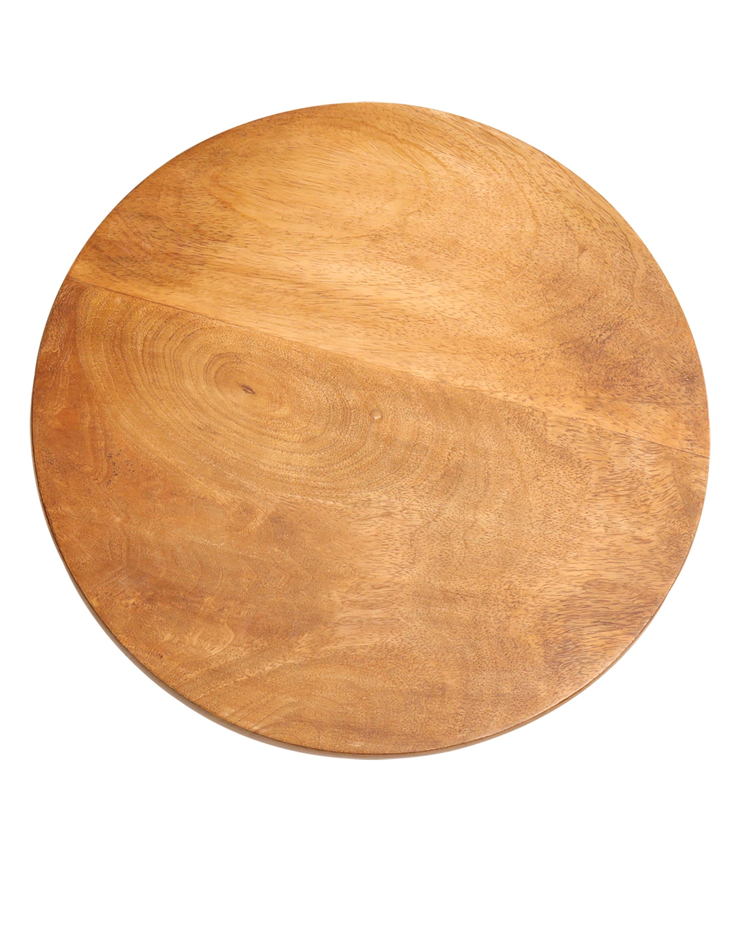 12 inch Wood Cake Stand for Dessert Table - Round White Cake Holder Tray Wooden Serving Platter Pedestal Centerpiece Decoration with Sturdy Hinged Metal Legs for Wedding Cakes