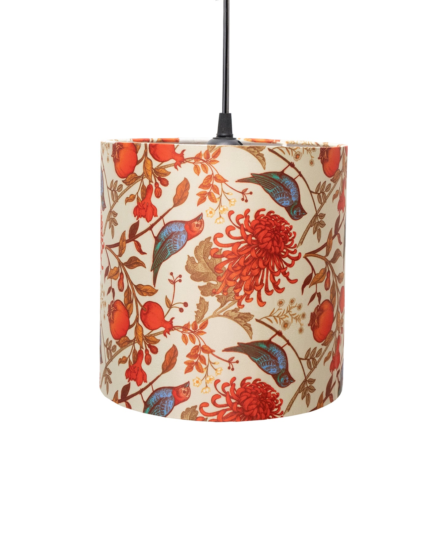 Birds Hanging Drum Lamp Shade, Decorative Light Lamp for Living Room, Home, Bedroom