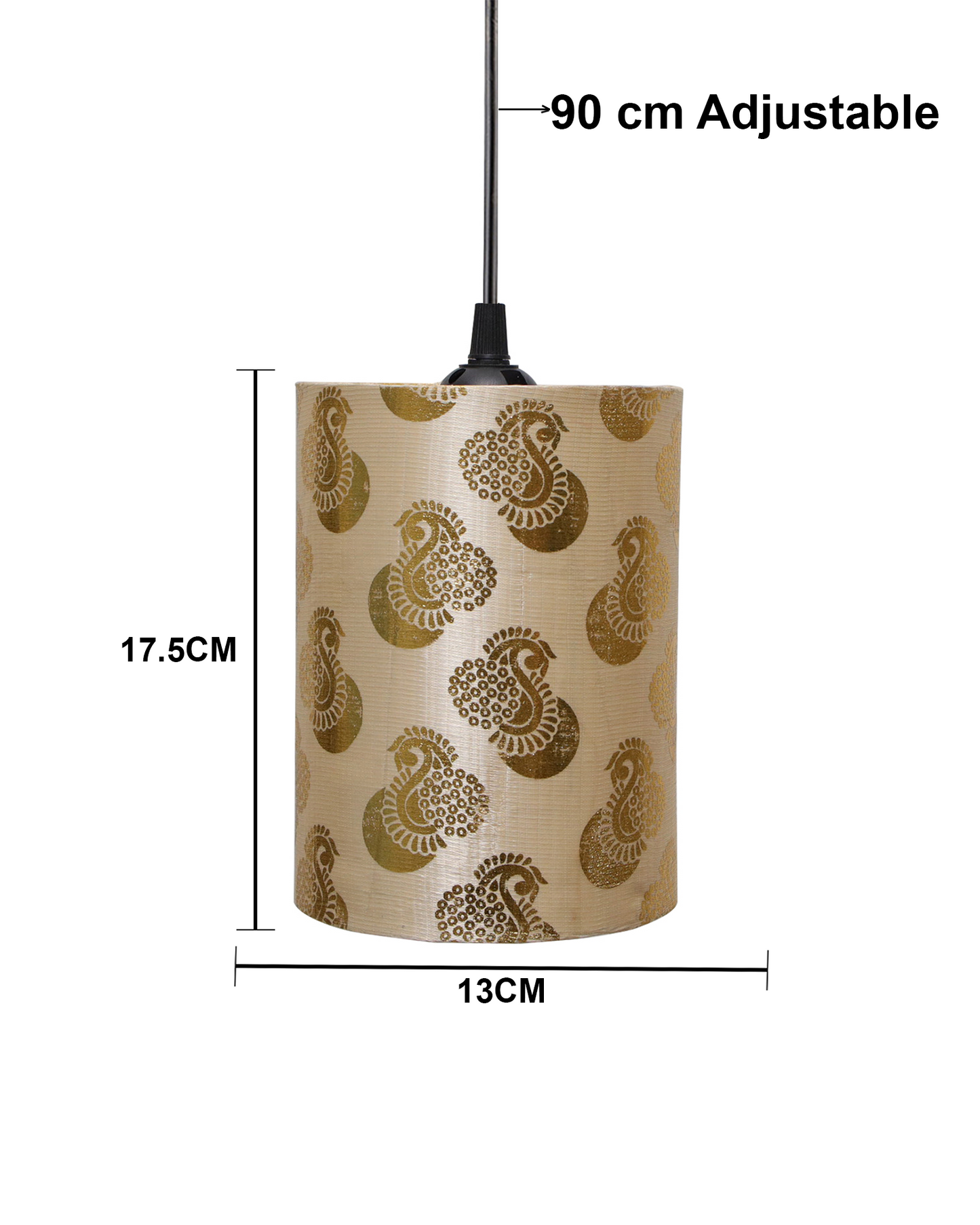 Birds Hanging Drum Lamp Shade, Decorative Light Lamp for Living Room, Home, Bedroom