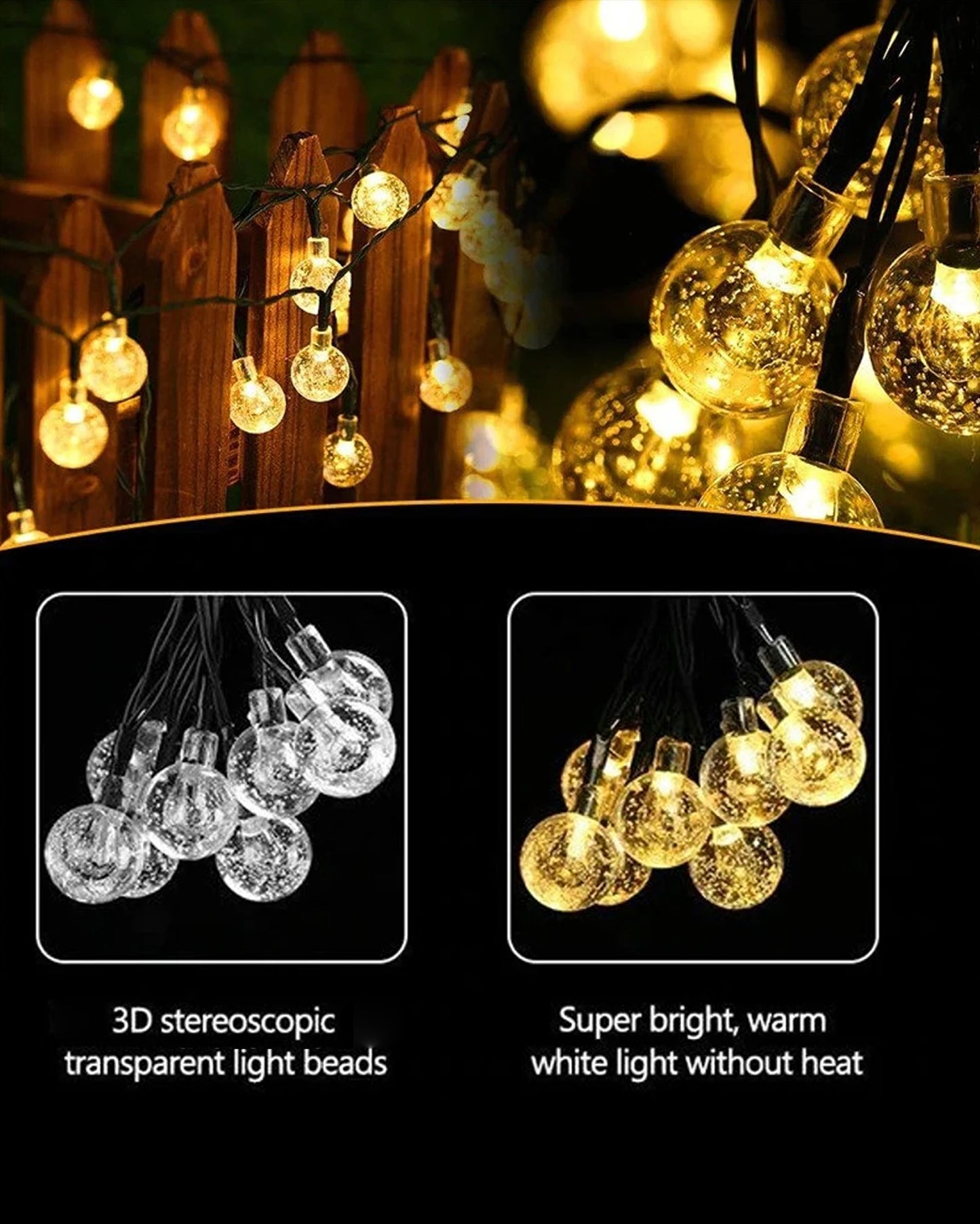 5M Snowflake Shaped LED String Lights for Christmas Indoor Outdoor, Party,Festival Garden Decor