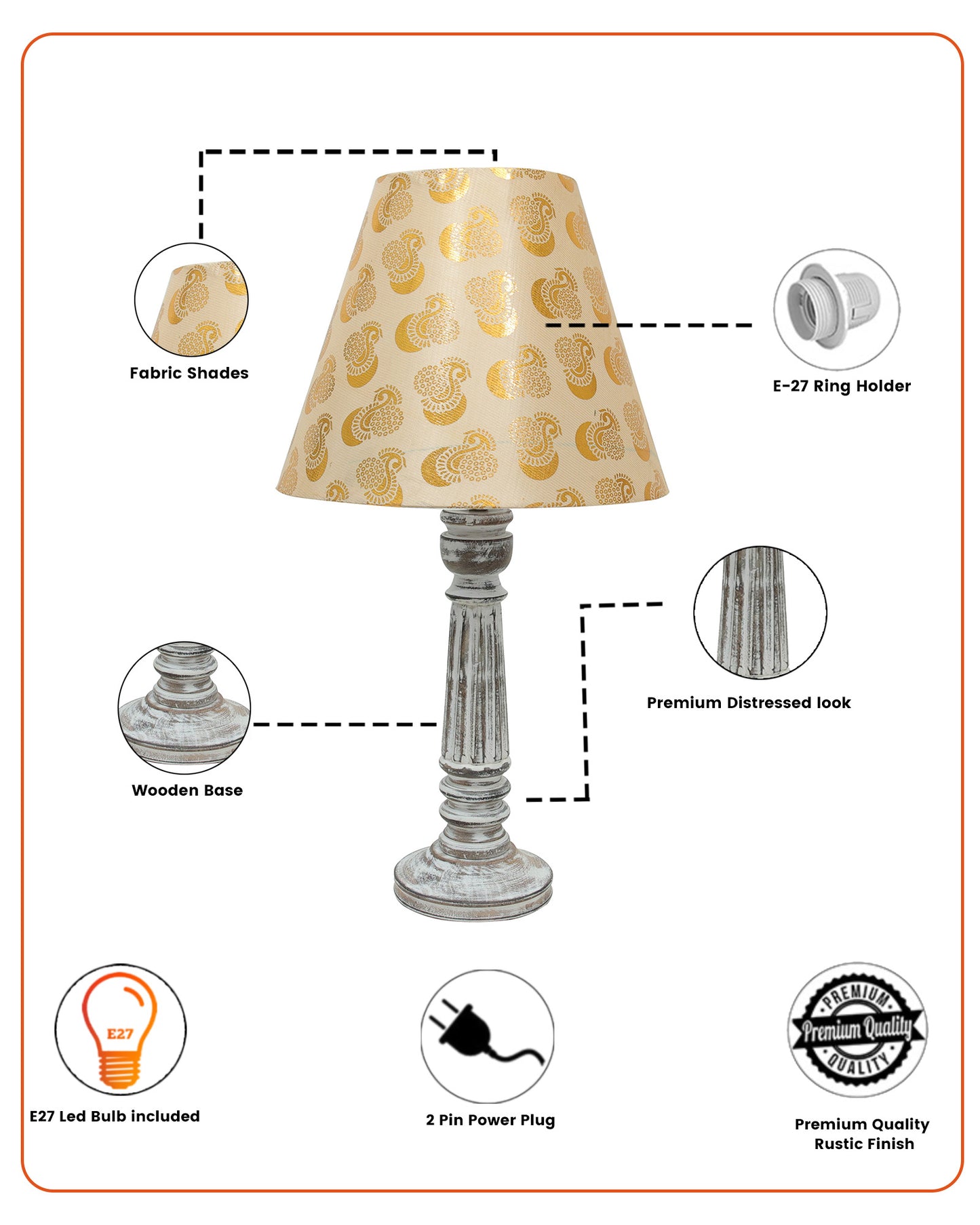 Traditional Country Cottage Table Lamp Antique White Athens Desk Lamp for Bedroom Living Room