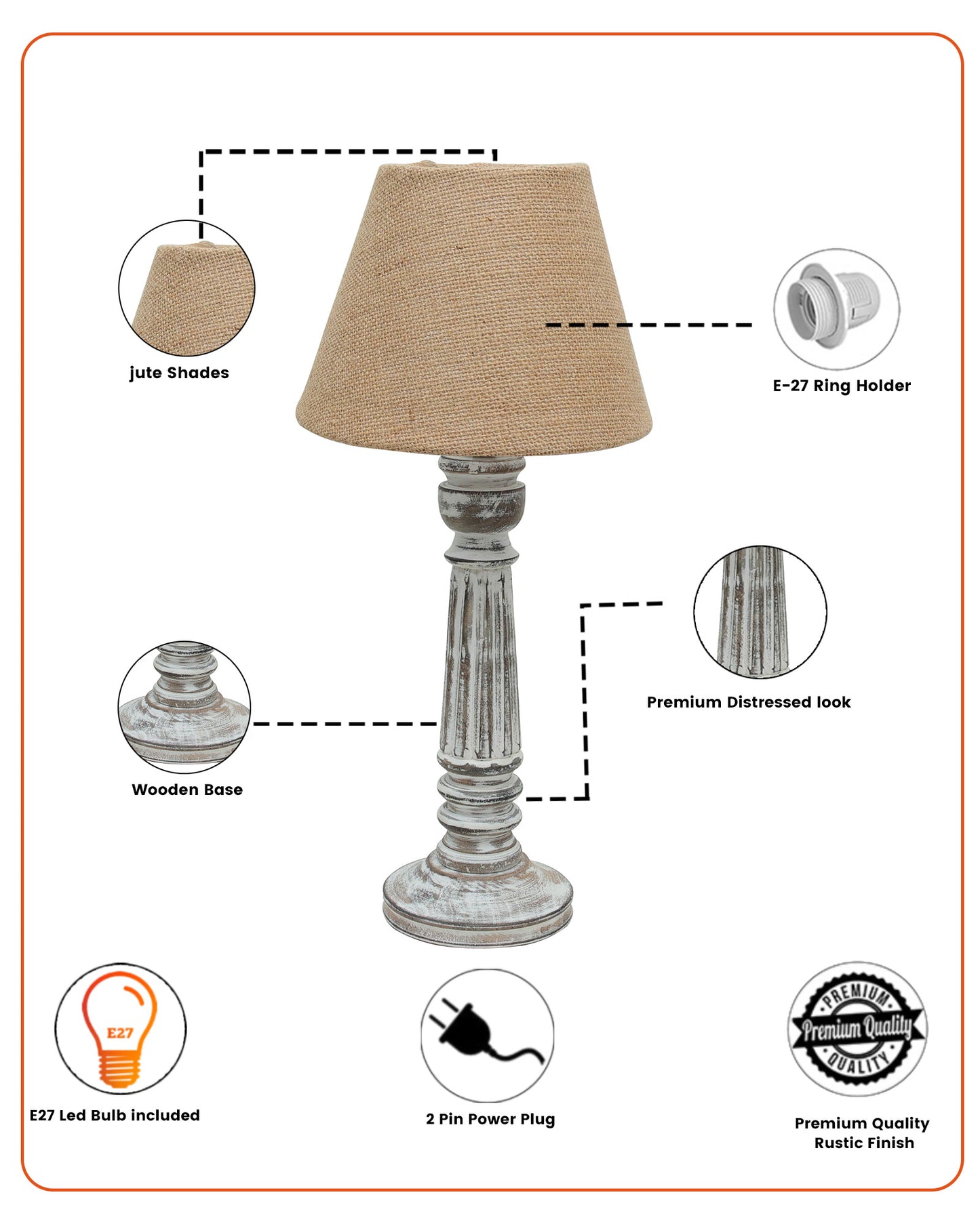 Traditional Country Cottage Table Lamp Antique White Athens Desk Lamp for Bedroom Living Room