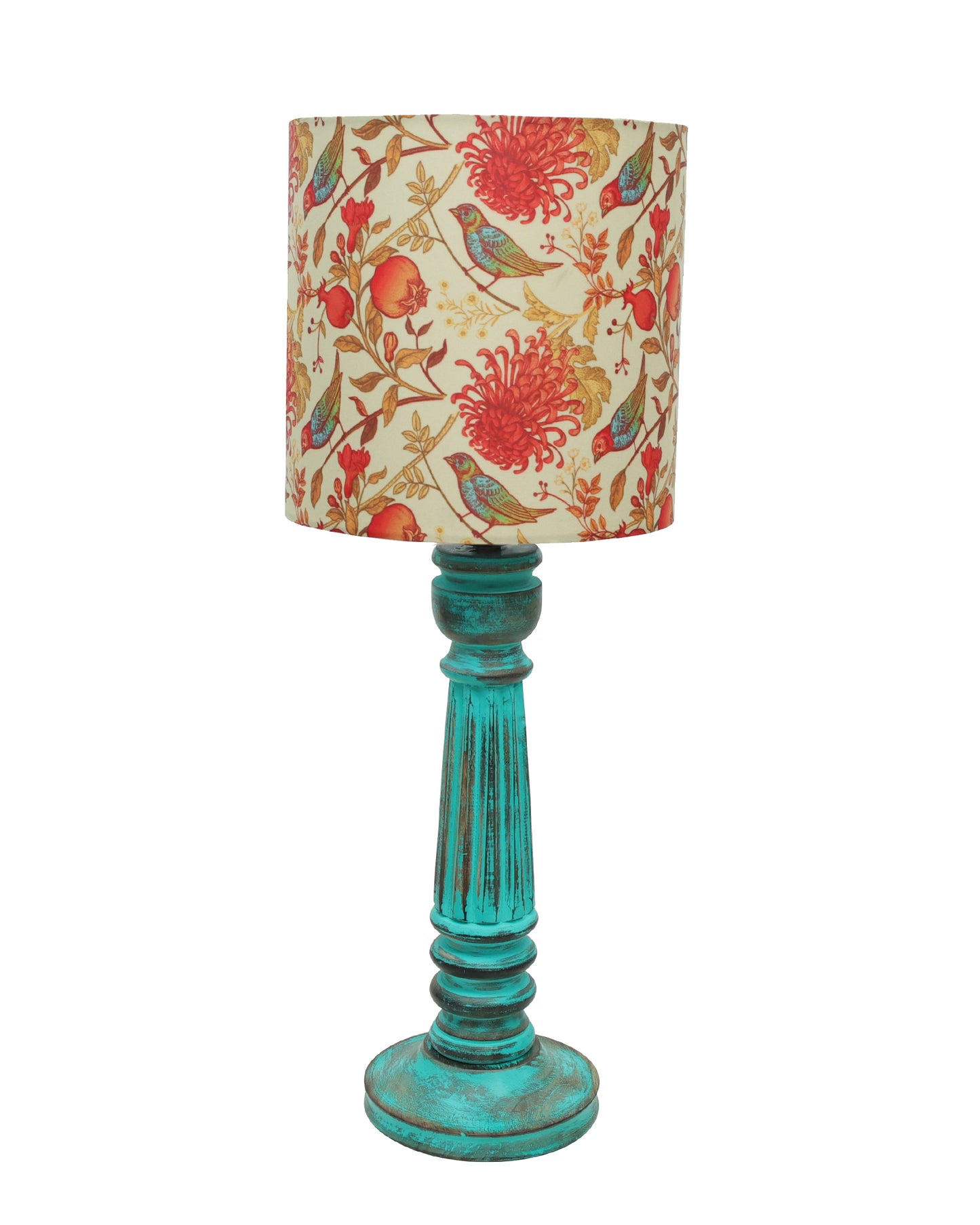 Traditional Country Cottage Table Lamp Antique Algae Athens Desk Lamp for Bedroom Living Room