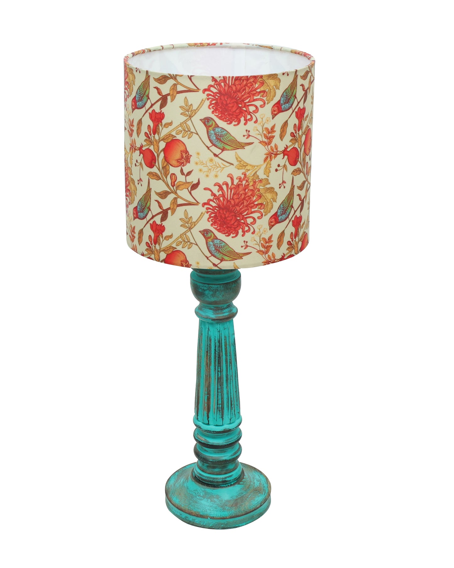 Traditional Country Cottage Table Lamp Antique Algae Athens Desk Lamp for Bedroom Living Room