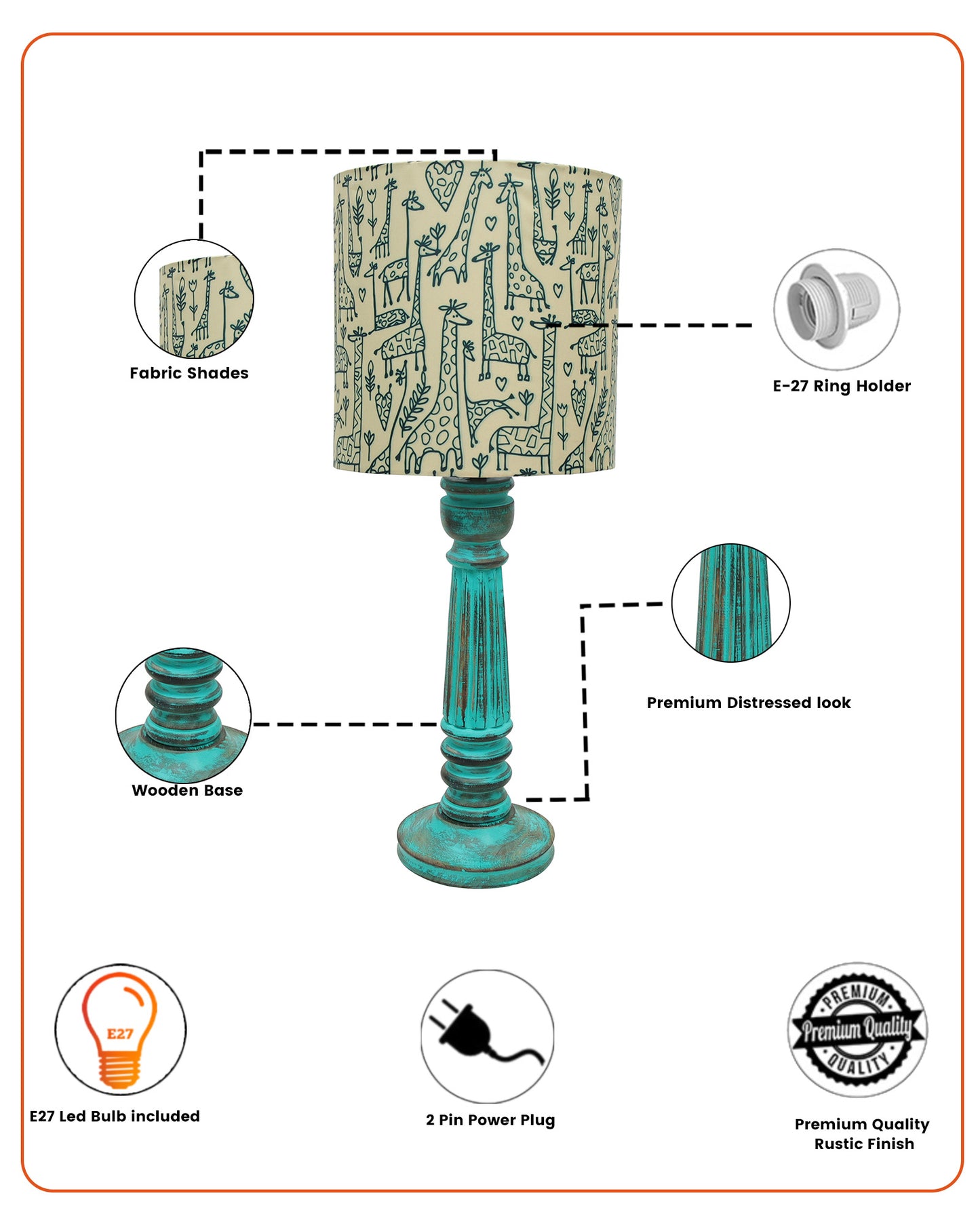 Traditional Country Cottage Table Lamp Antique Algae Athens Desk Lamp for Bedroom Living Room