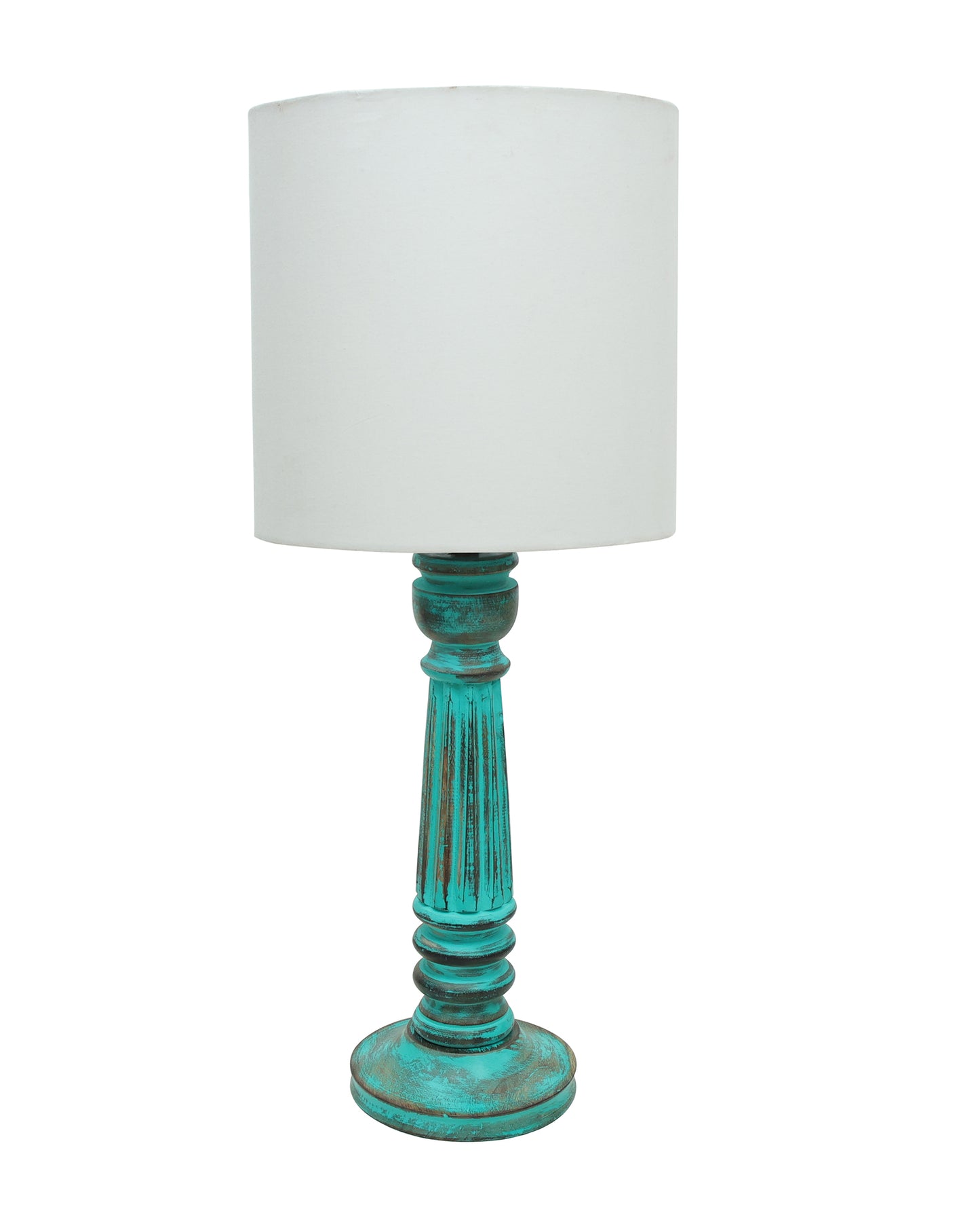 Traditional Country Cottage Table Lamp Antique Algae Athens Desk Lamp for Bedroom Living Room