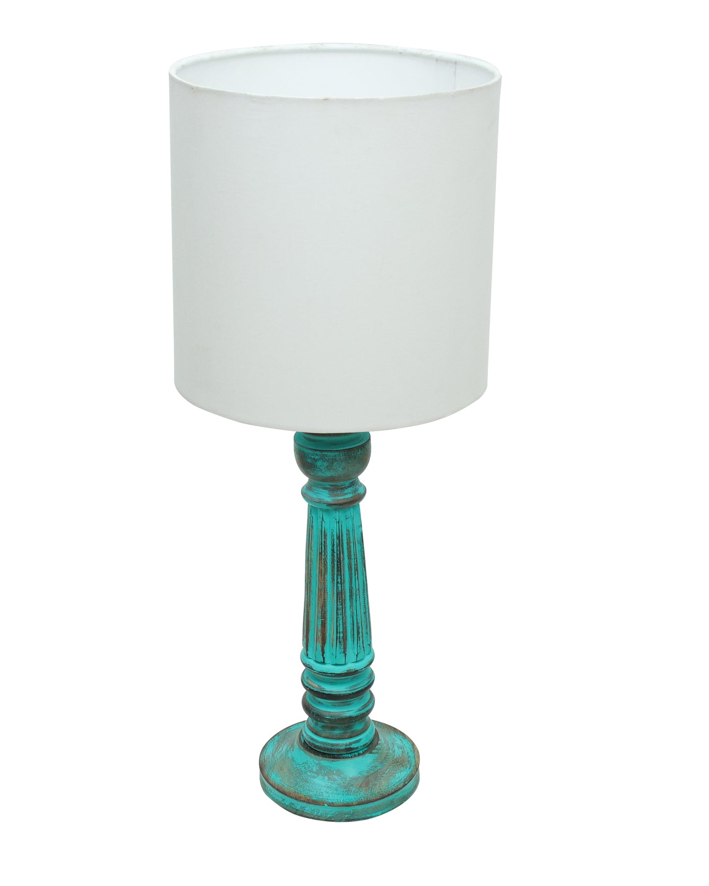 Traditional Country Cottage Table Lamp Antique Algae Athens Desk Lamp for Bedroom Living Room