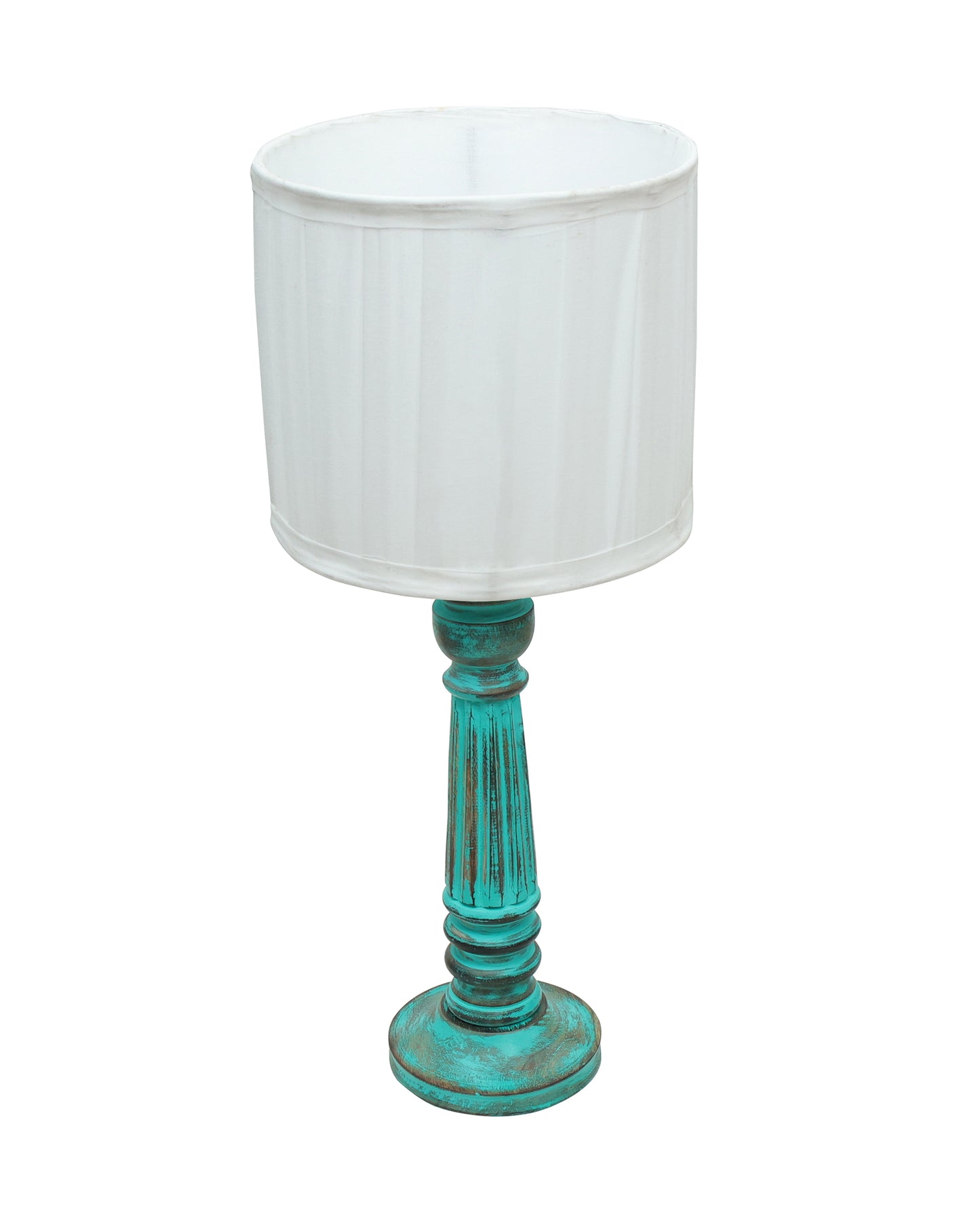 Traditional Country Cottage Table Lamp Antique Algae Athens Desk Lamp for Bedroom Living Room