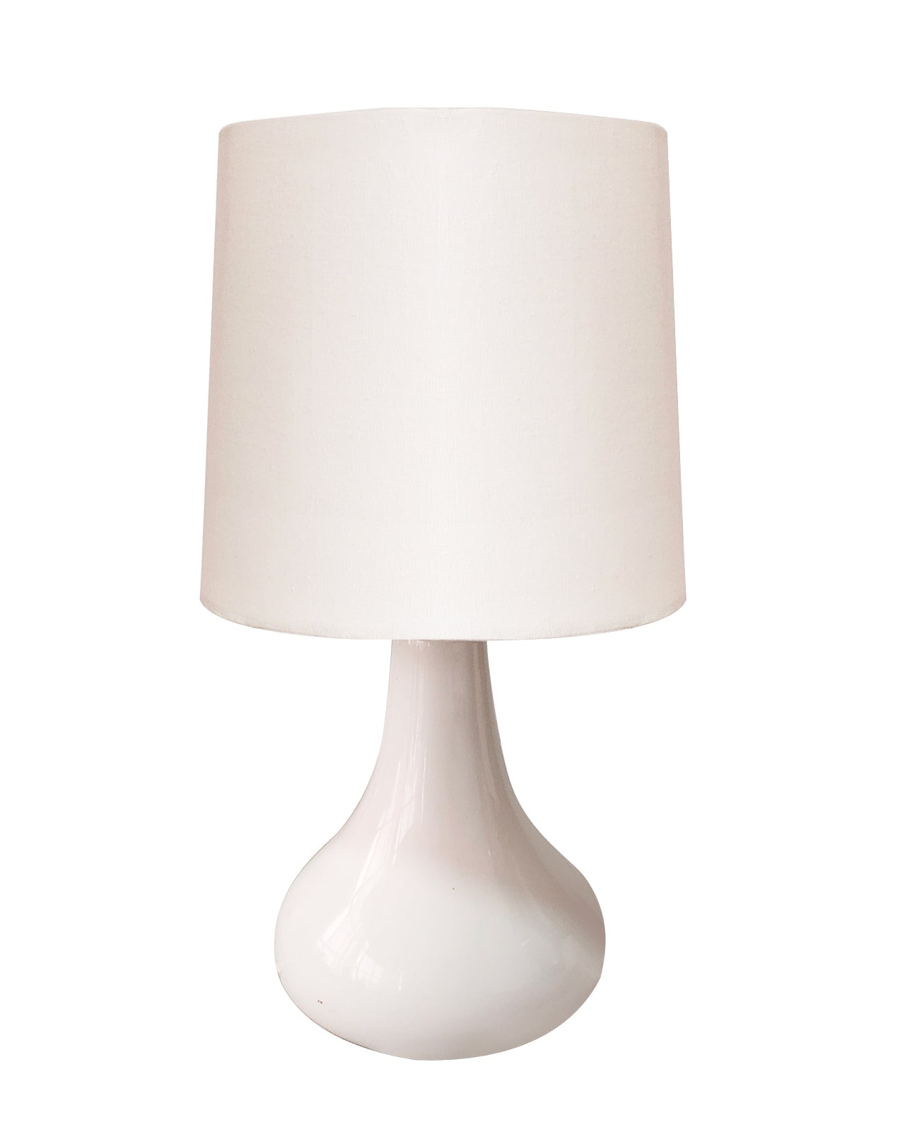 Modern Small Ceramic Table Lamp With Fabric Shade Classic Bedside Desk lamp