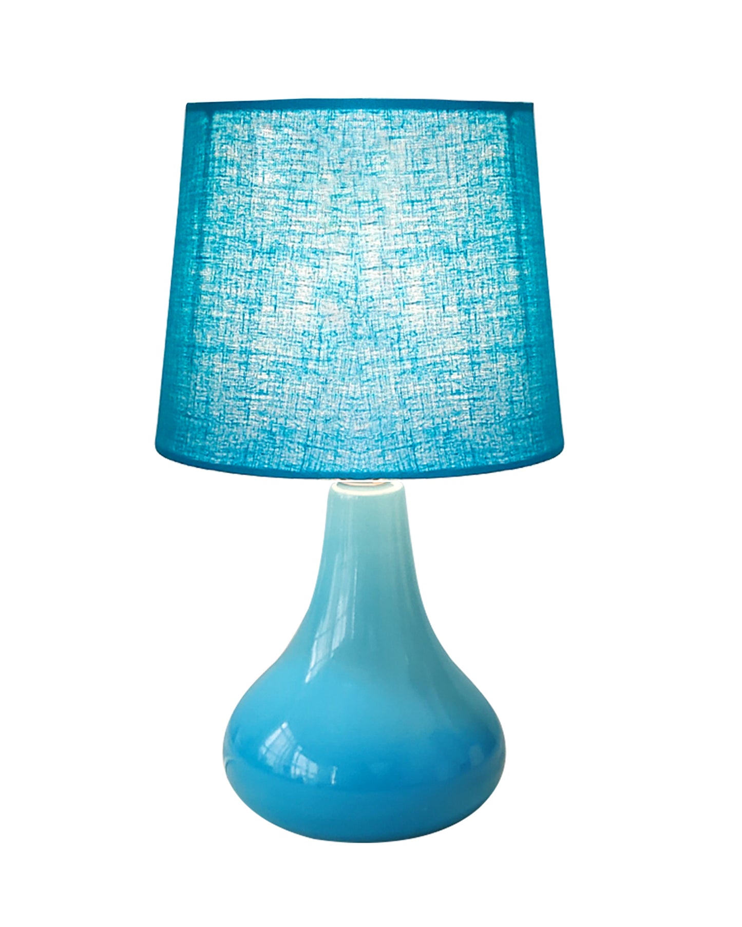 Modern Small Ceramic Table Lamp With Fabric Shade Classic Bedside Desk lamp