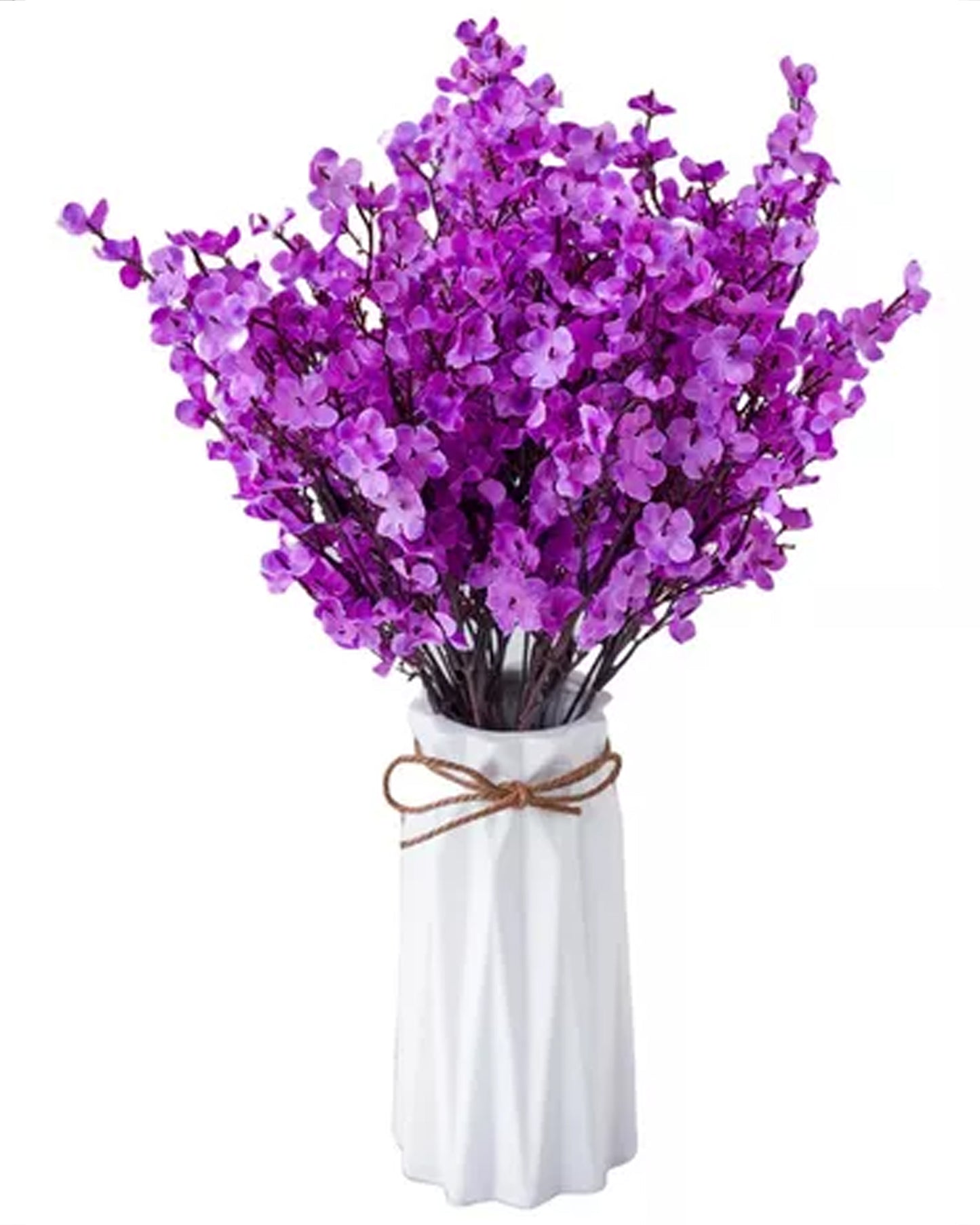 4 Bundles Baby Breath Artificial Flowers Gypsophila Bouquets Valentine's Day Floral Arrangements Bush Real Touch Silk Floral Wedding Table Centerpieces, Party, Home, Garden, Farmhouse