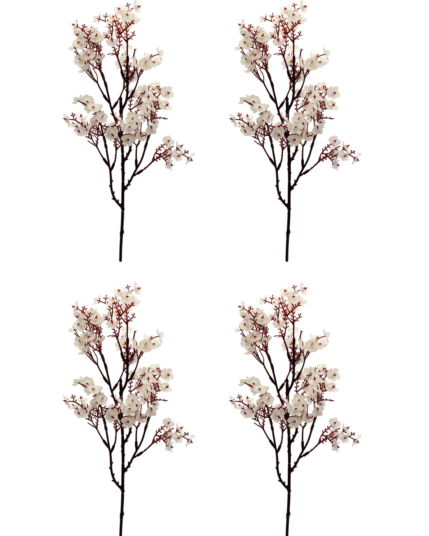 4 Bundles Baby Breath Artificial Flowers Gypsophila Bouquets Valentine's Day Floral Arrangements Bush Real Touch Silk Floral Wedding Table Centerpieces, Party, Home, Garden, Farmhouse