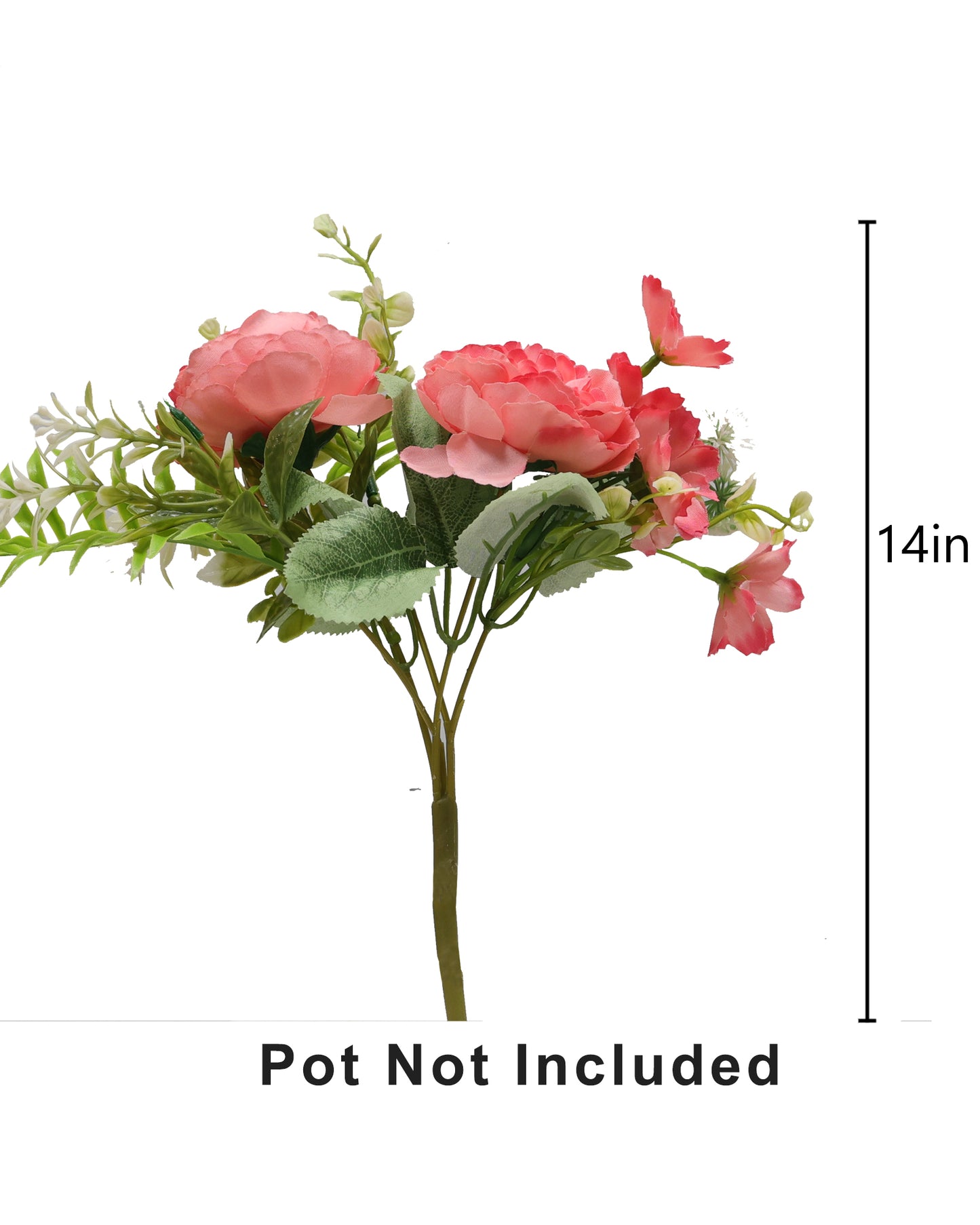 Artificial Flowers Bouquets, Artificial Silk Faux Flowers Rose for Wedding, Home Table Decorations, Wedding Centerpieces Flowers Arrangement Hydrangea, set of 3 bunch