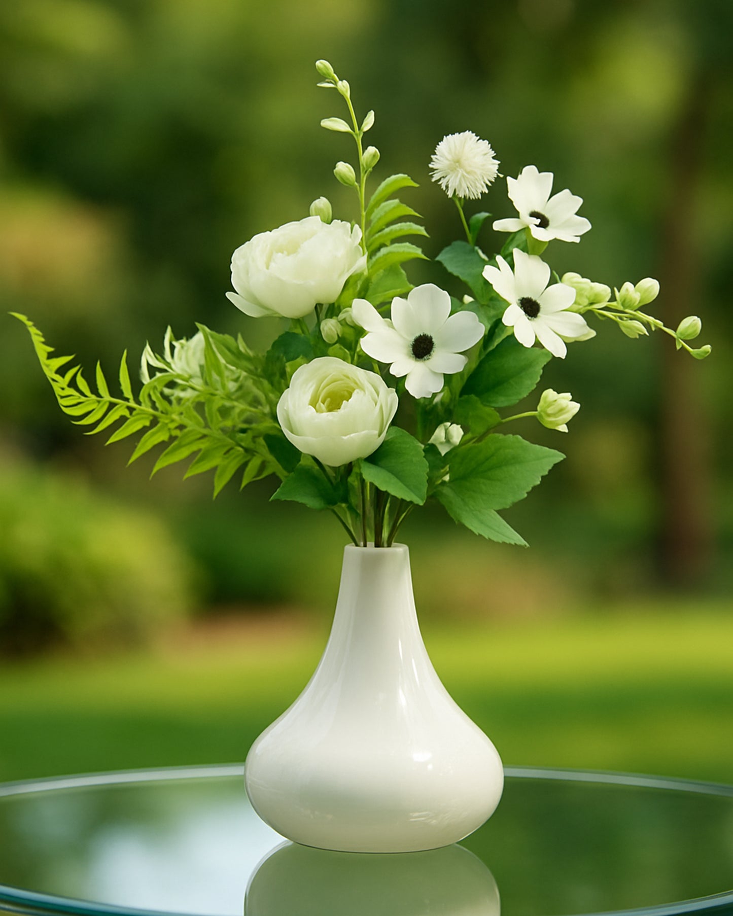 Artificial Flowers Bouquets, Artificial Silk Faux Flowers Rose for Wedding, Home Table Decorations, Wedding Centerpieces Flowers Arrangement Hydrangea, set of 3 bunch